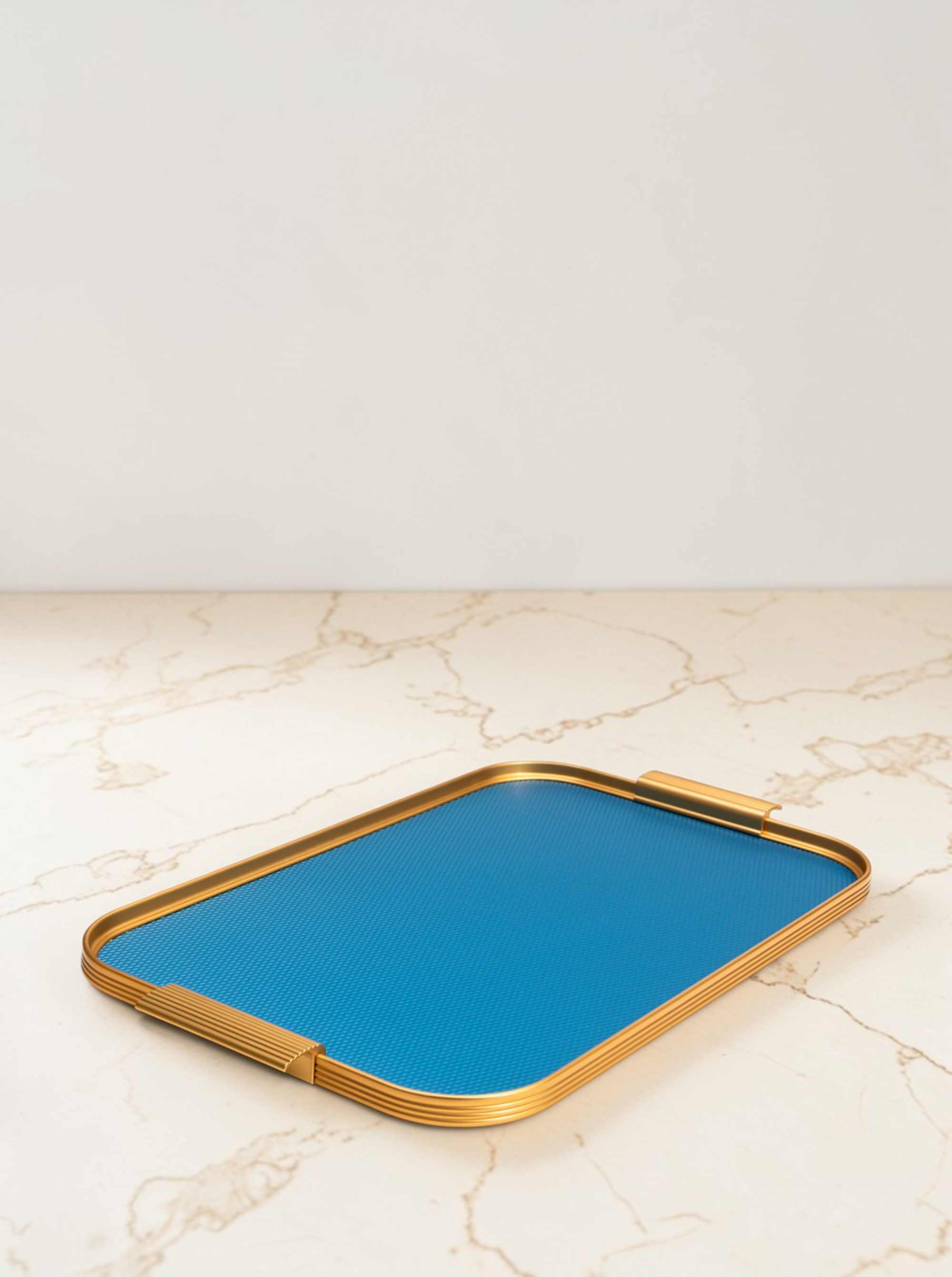 Tablett L 46 x 30cm "Diamond Sky Blue"