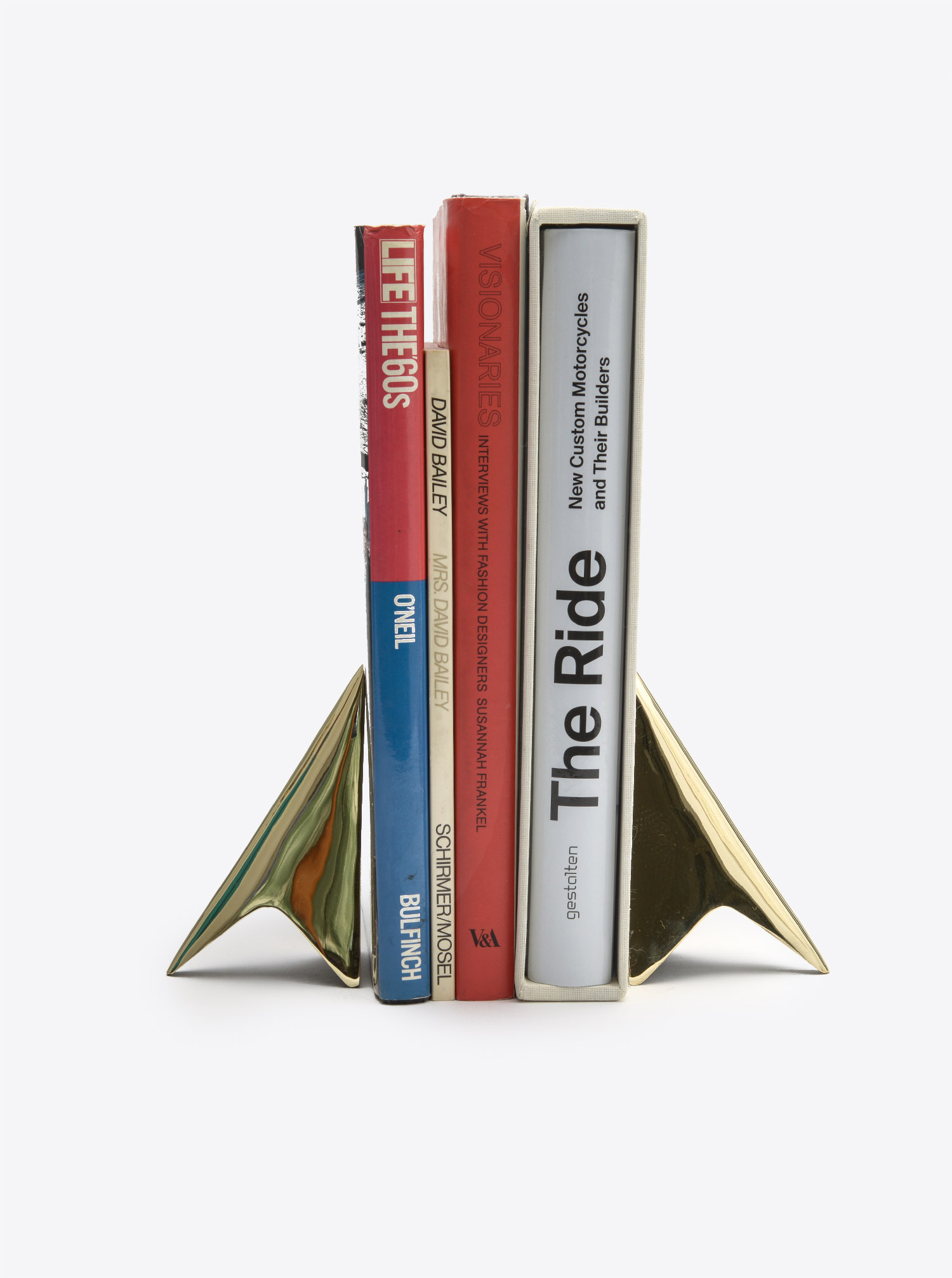 Bookend Set &quot;Rocket&quot; Brass polished