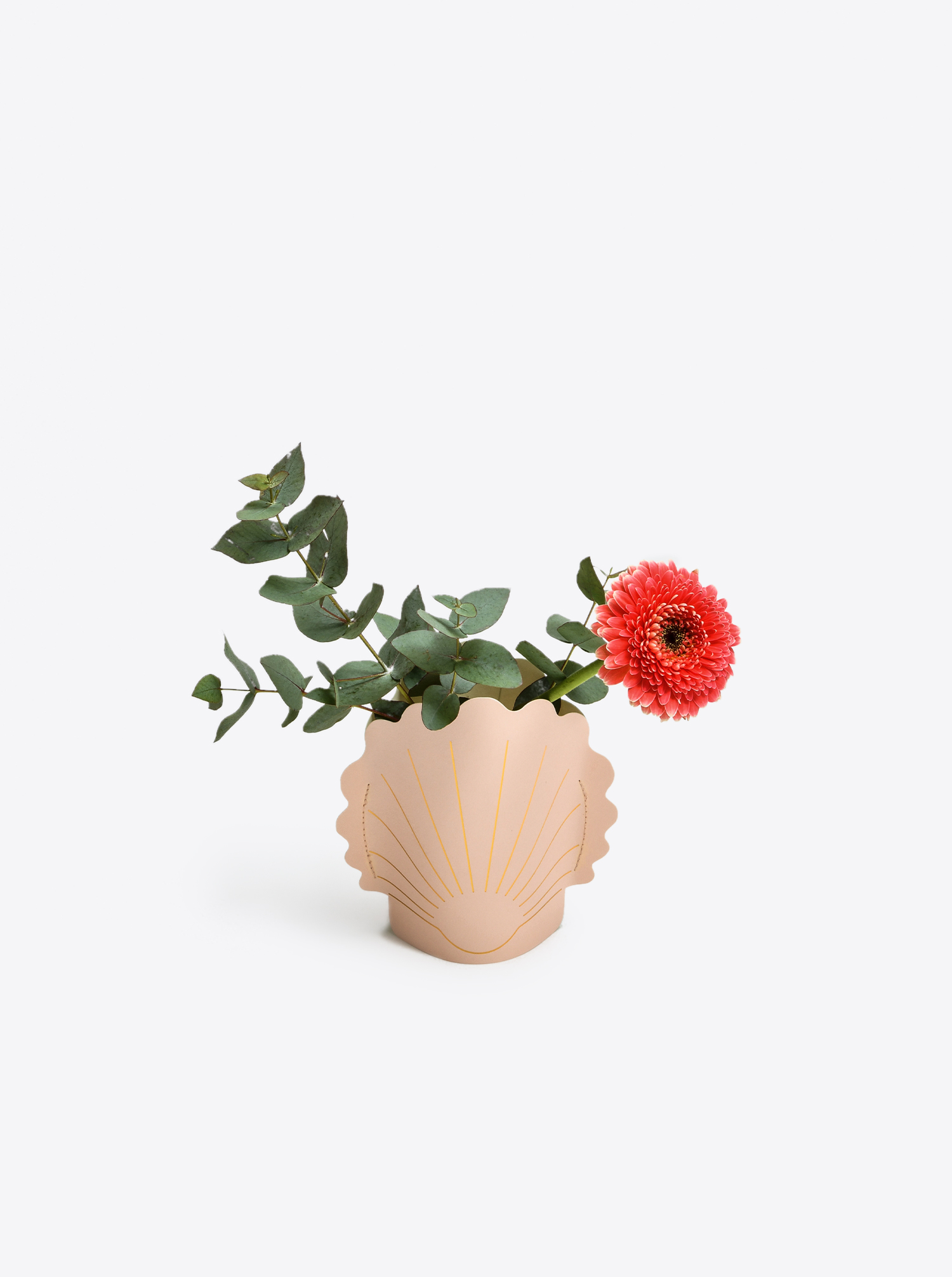 Papier Vase "Hera" pink