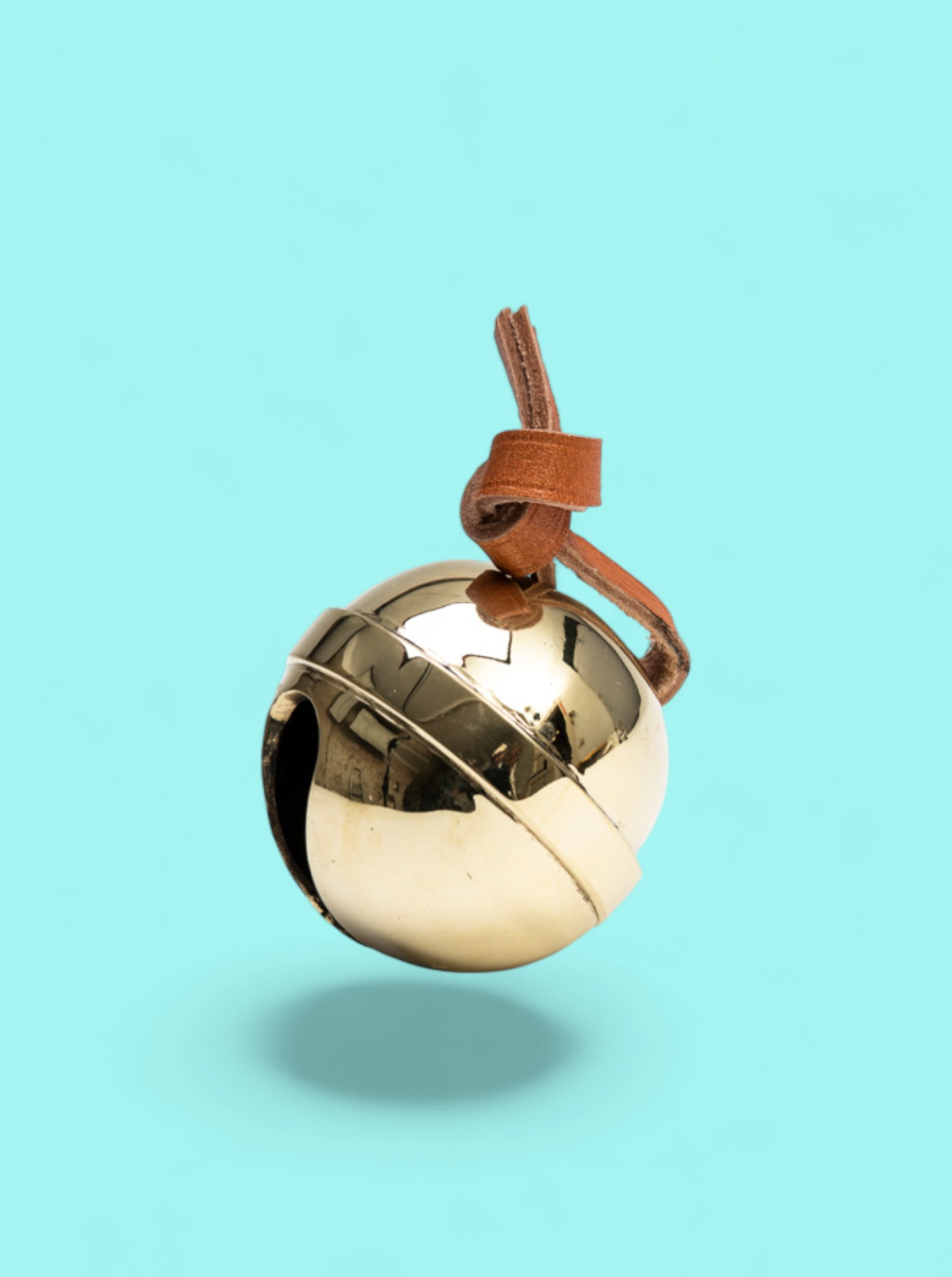 Paperweight Bell "Jingle" Brass polished