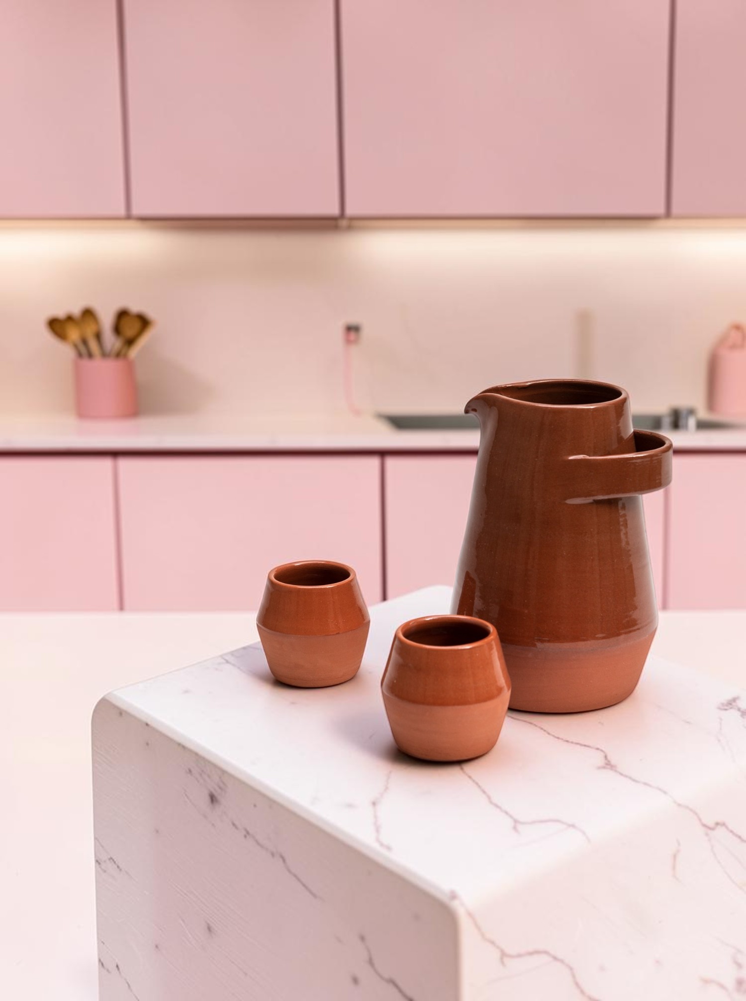 Vicara Cachupo Jug 1ltr. Terrakotta