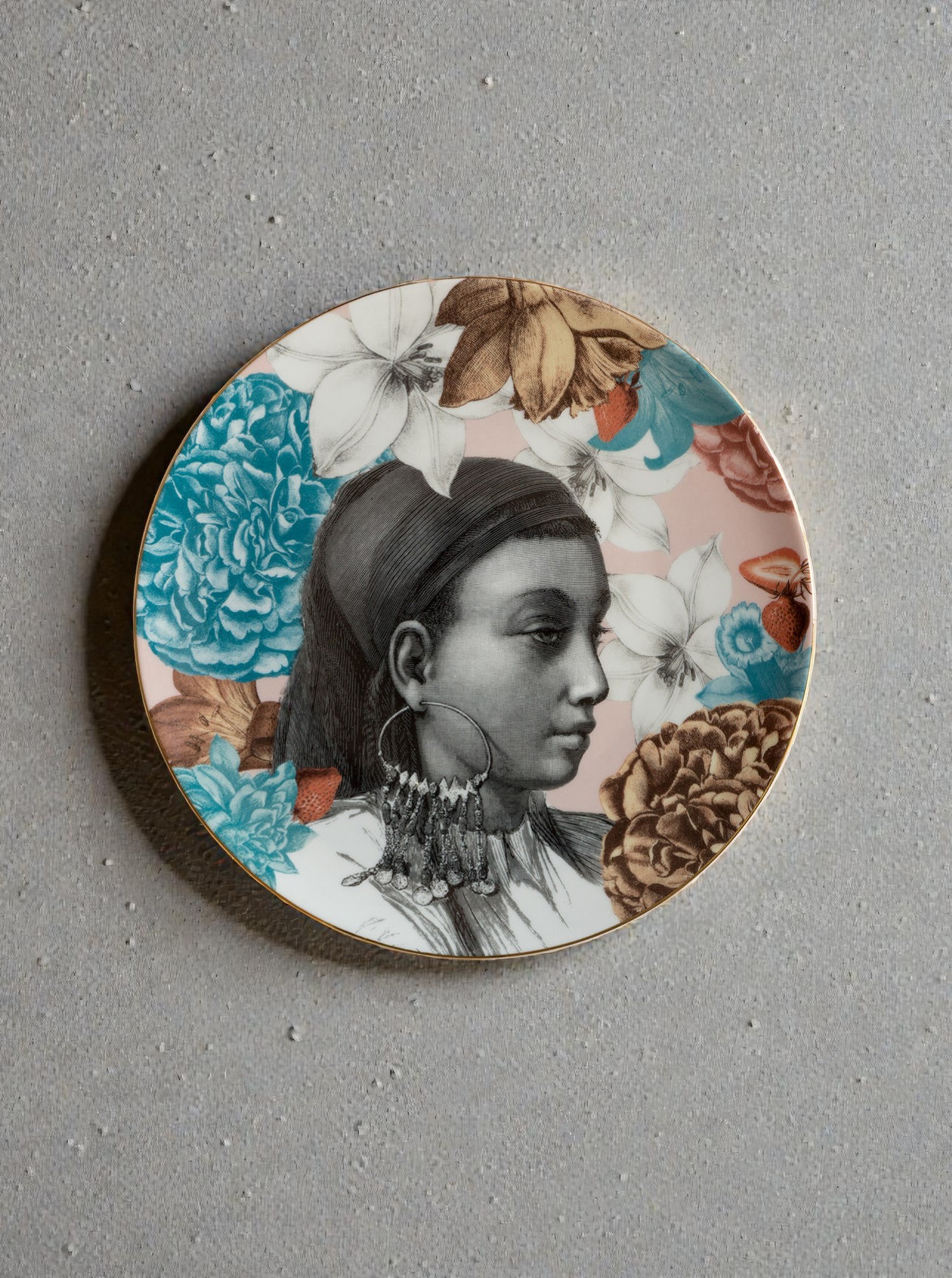 Plate Set C "Cairo" 2 pieces colourful D28