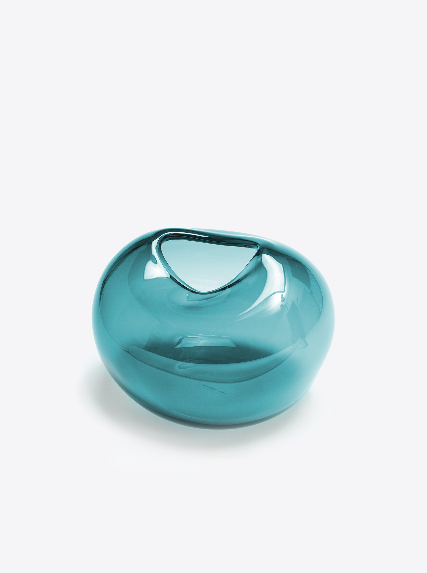 Vase &quot;Pebble Vase&quot; L Glass turquoise