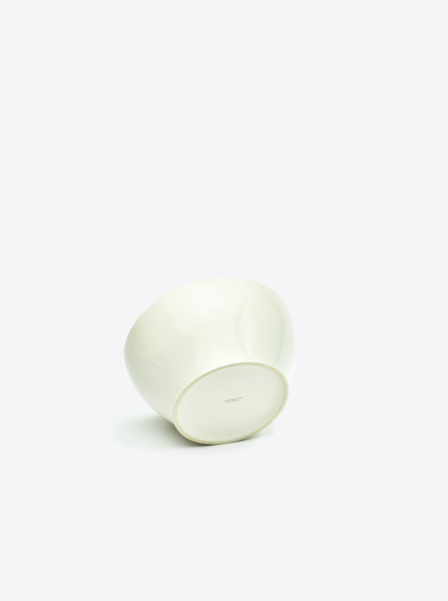 Bowl Stoneware off-white S