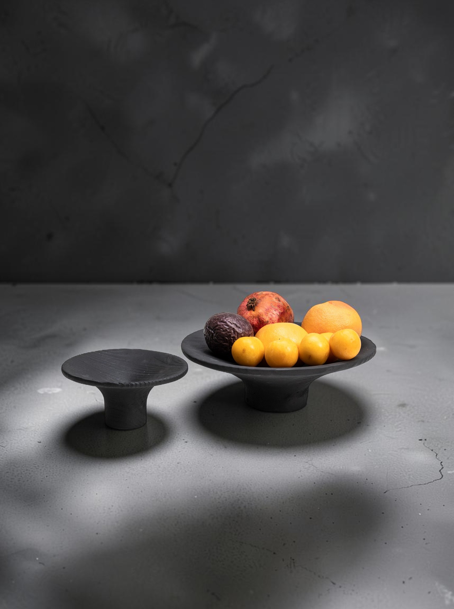 Obstschale "Pyrolysis" M Kiefer Holz geflammt