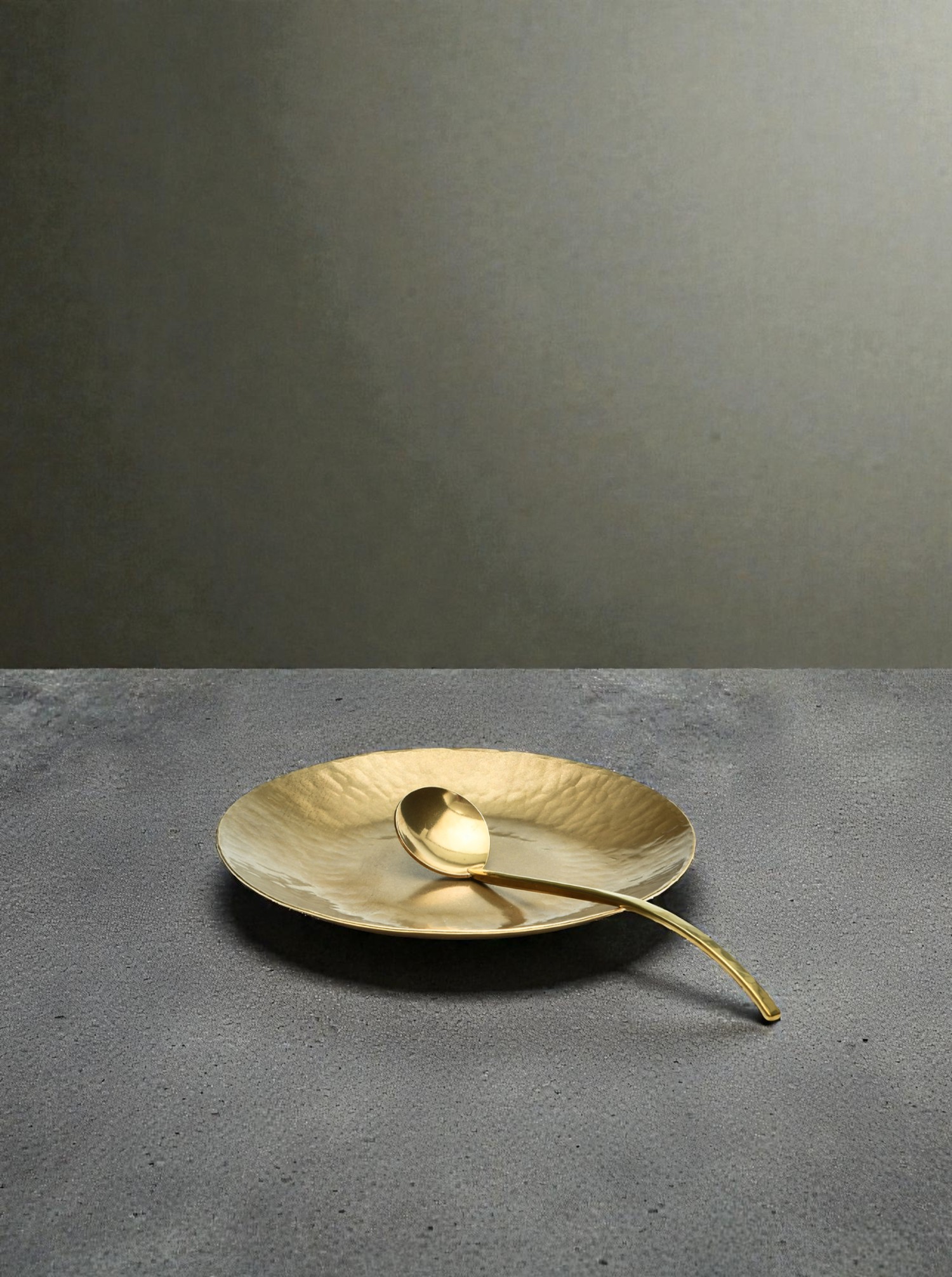 Plate Brass D12 . Handmade