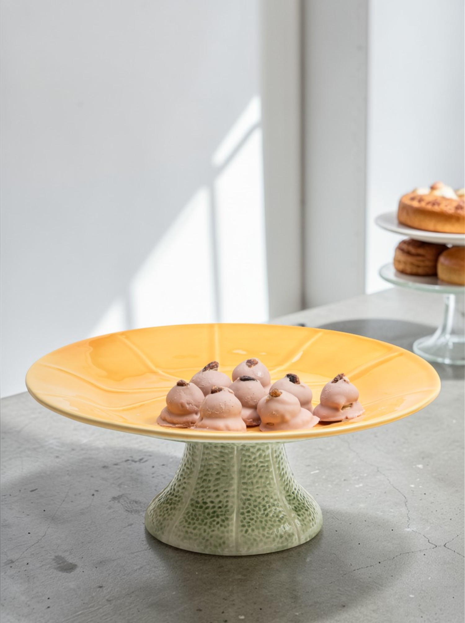 Cake Stand "Melon" Ceramics