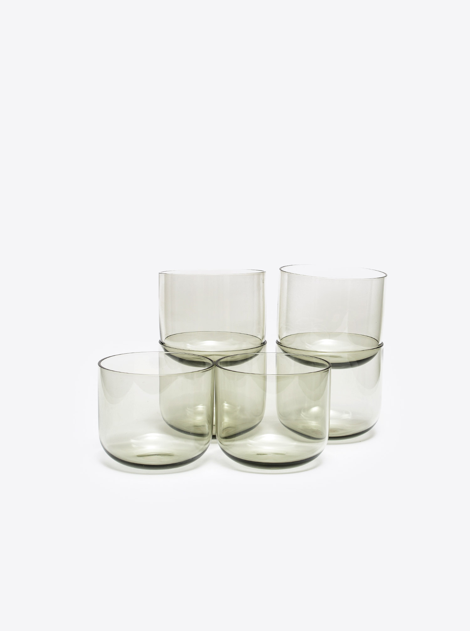 Water Wine Cup Set 6 pcs smoke