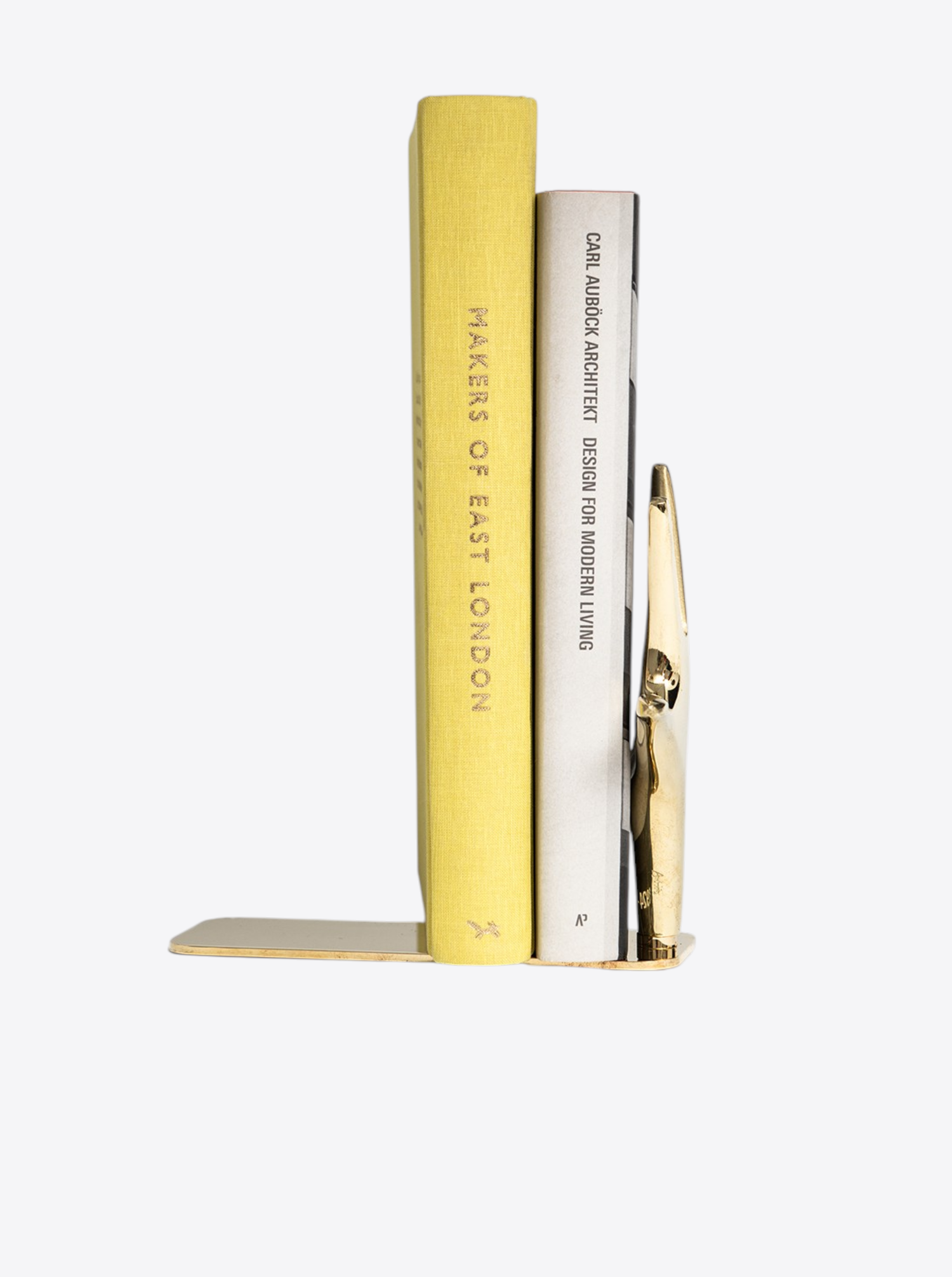 Bookend "Hand" 360 ° rotatable I polished brass