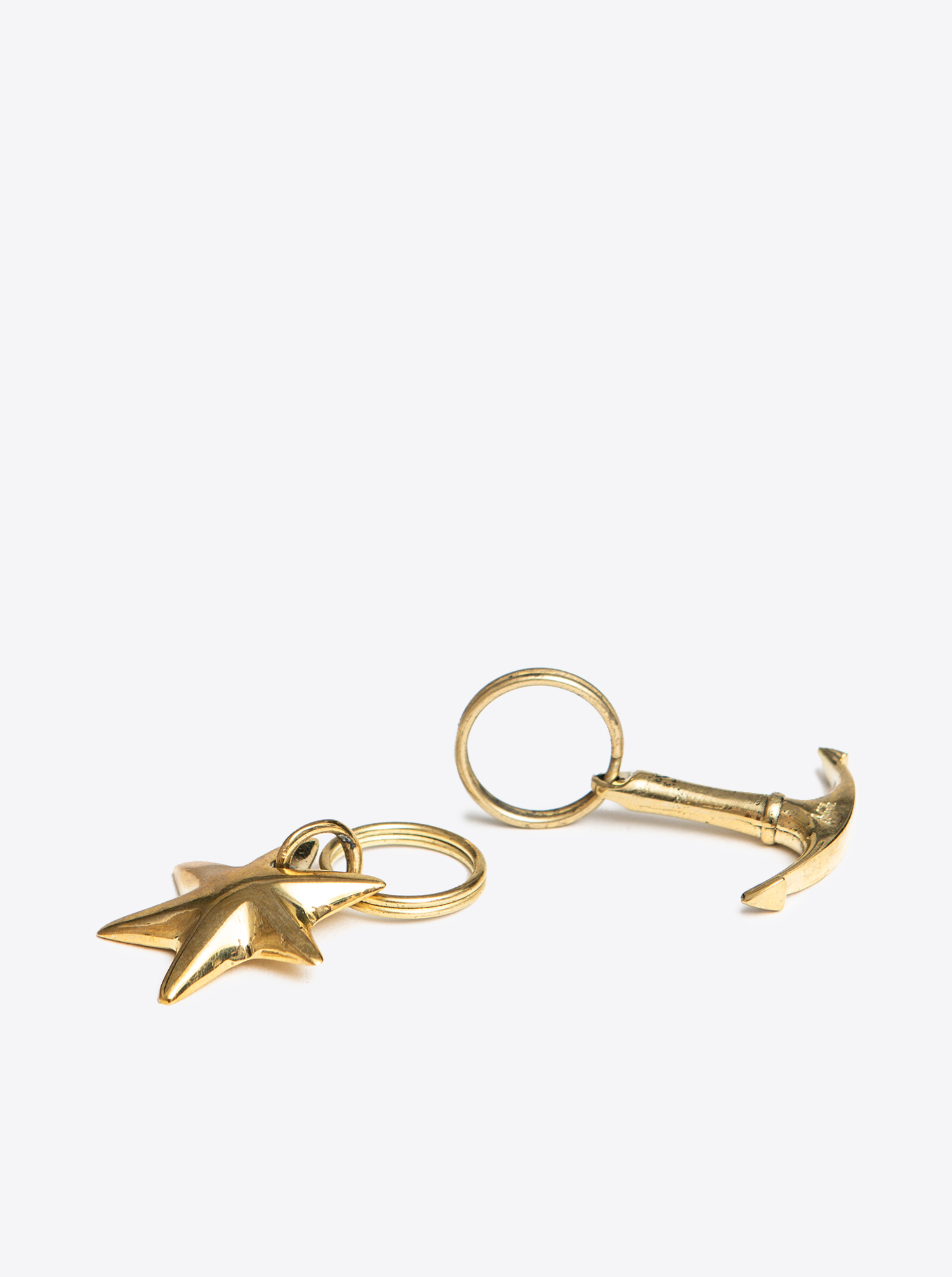 Key Chain &quot;Anchor&quot; Brass polished