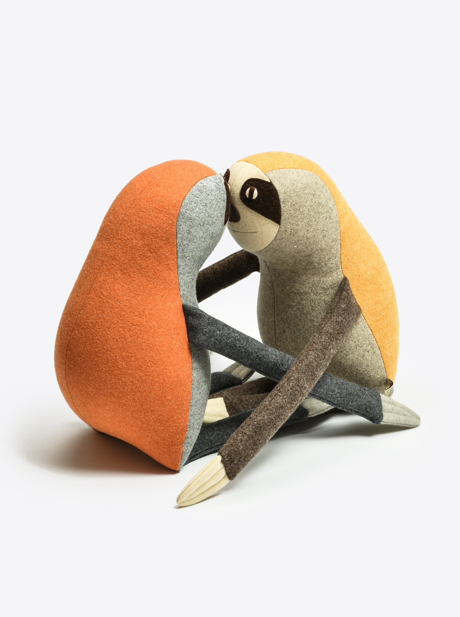 Sloth &quot;Ned&quot; made in Burel orange M