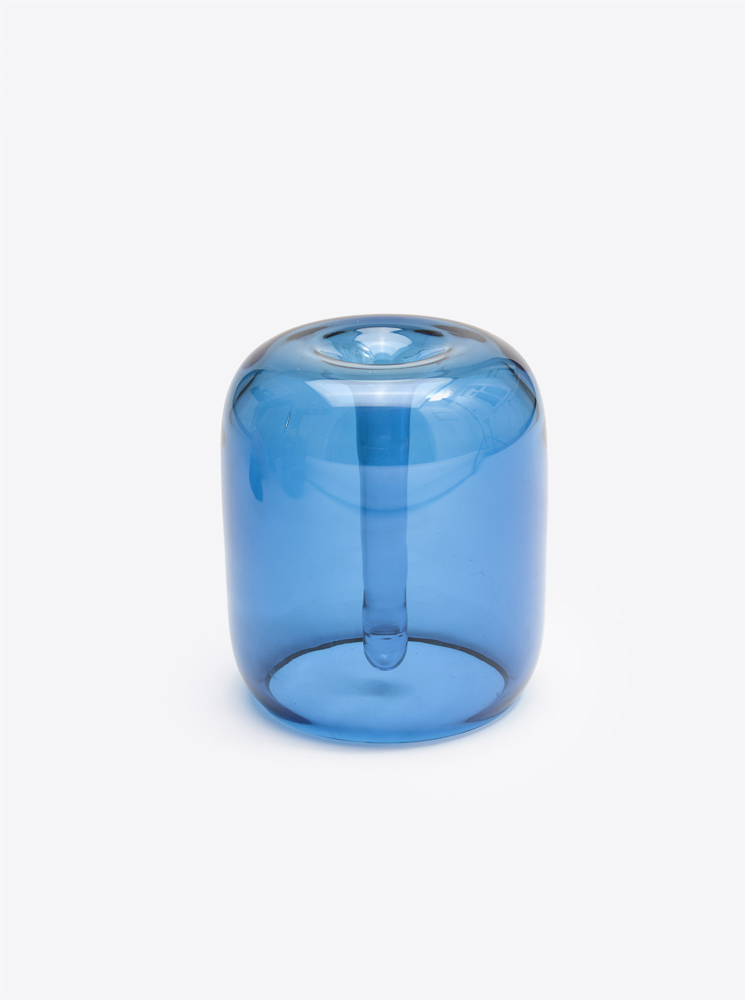 Vase Soft Vase M Glas blau