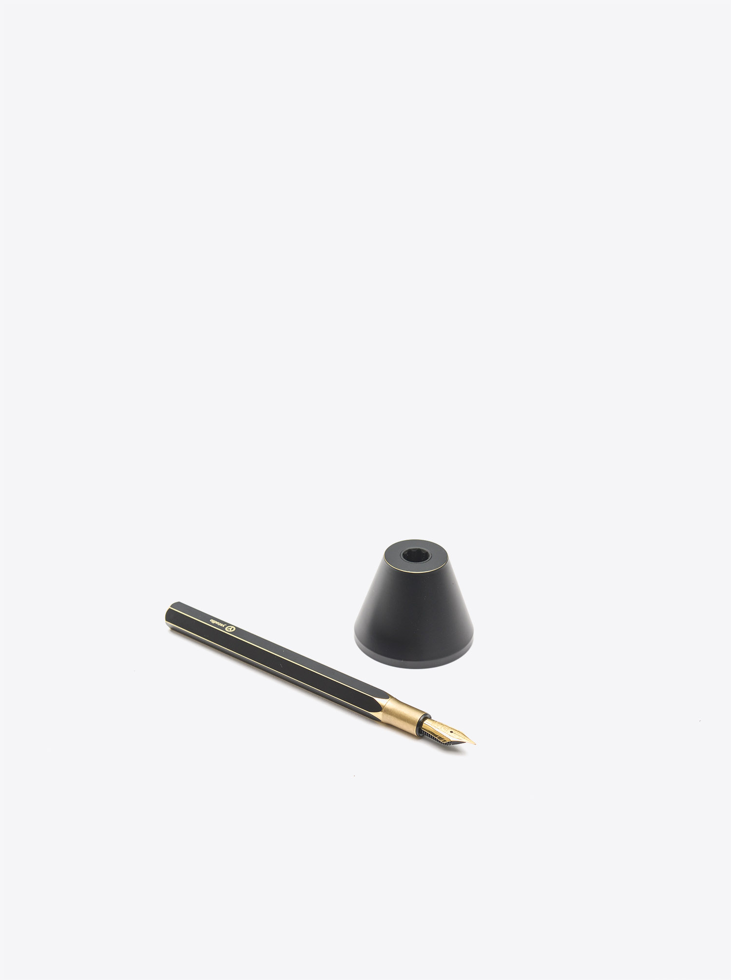 Desk Fountain Pen Brass black patinated