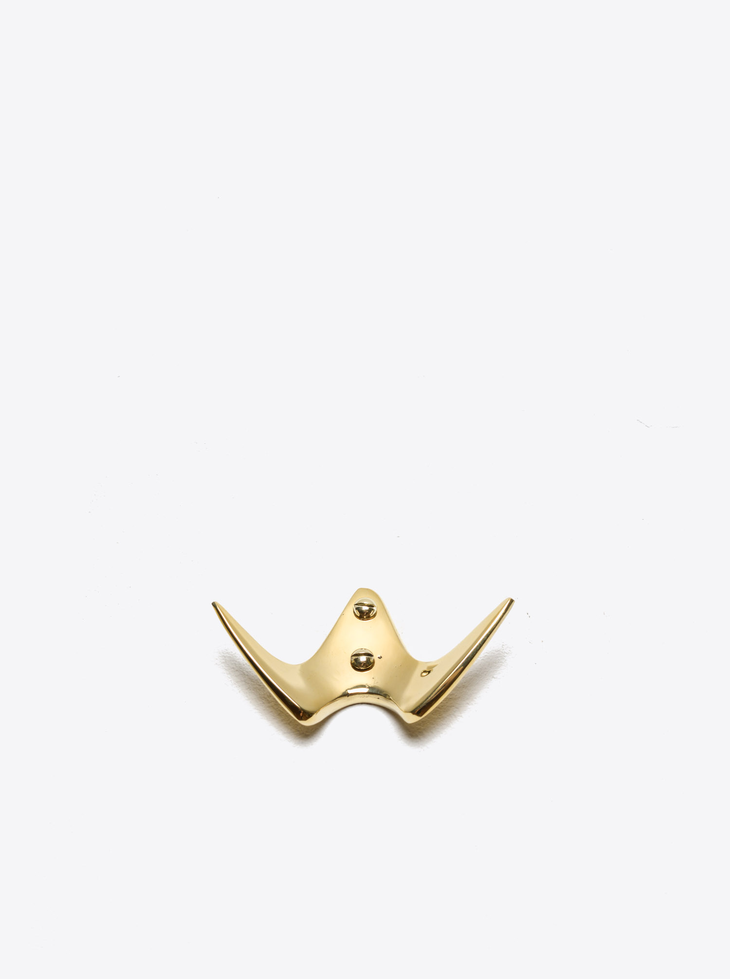 Coat Hook &quot;Bird&quot; Brass polished