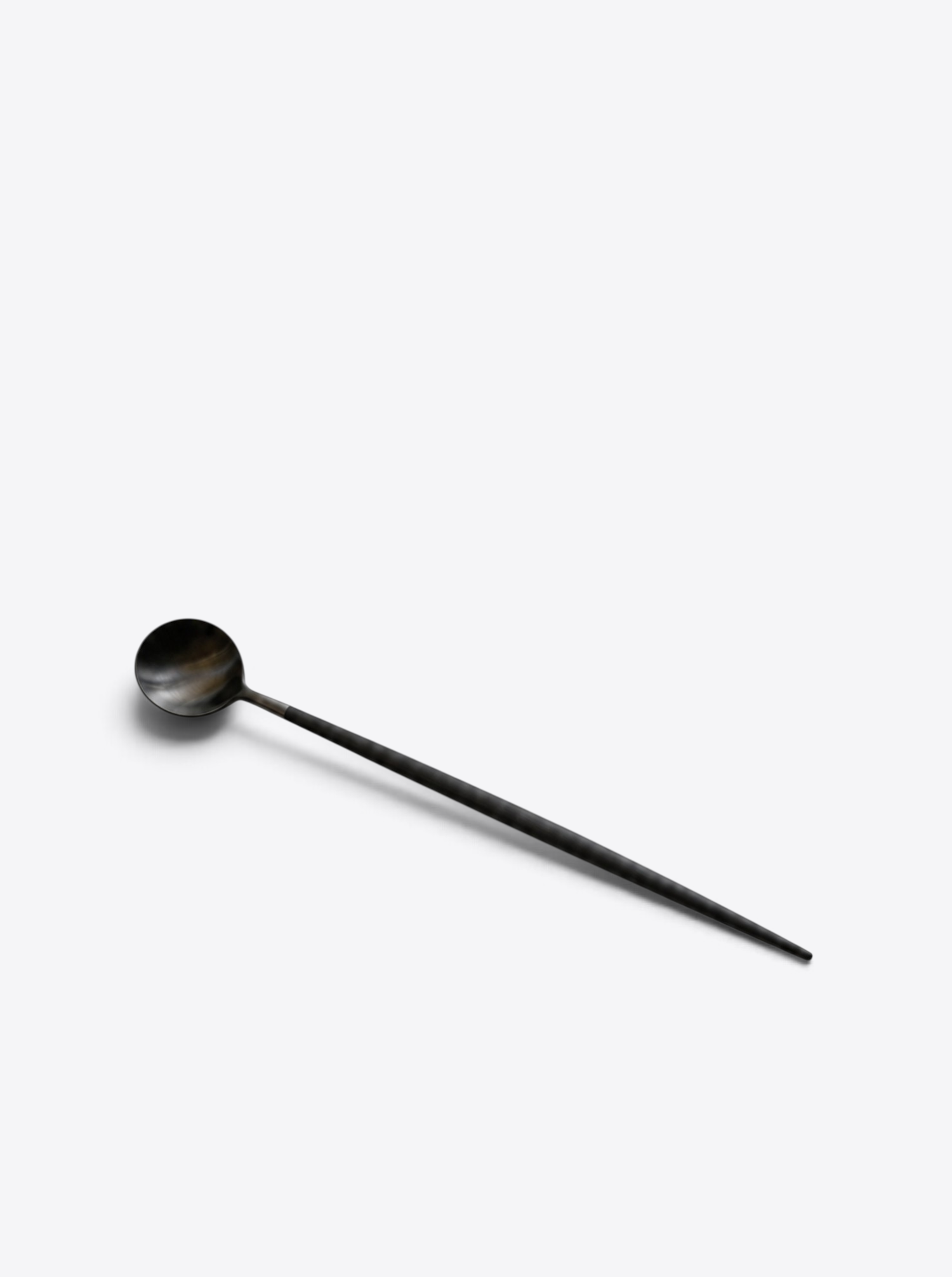 Cocktail-/Eislöffel "Moon" - Edelstahl schwarz matt