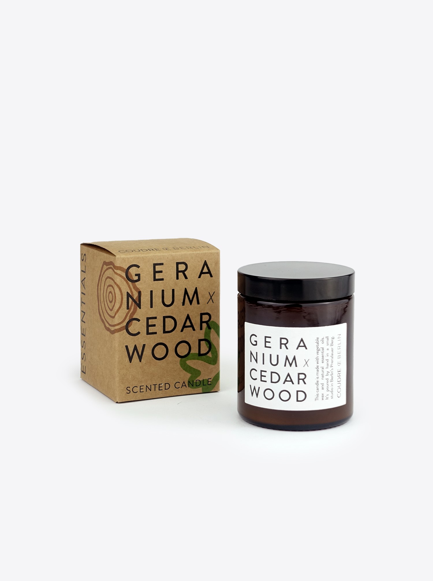 Duftkerze Geranium &amp; Cedarwood