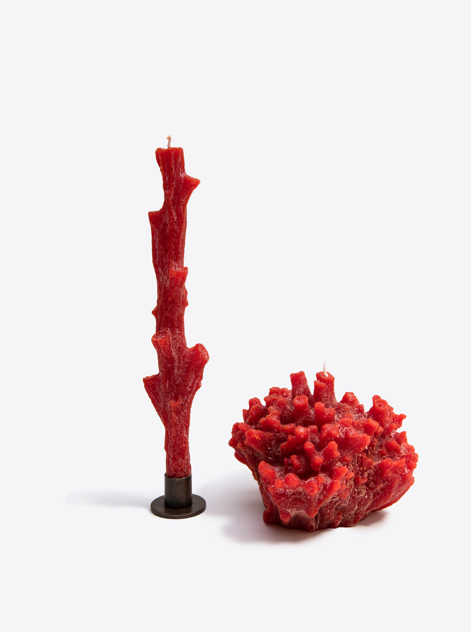 Candle Set &quot;Coral&quot; 3 pieces large