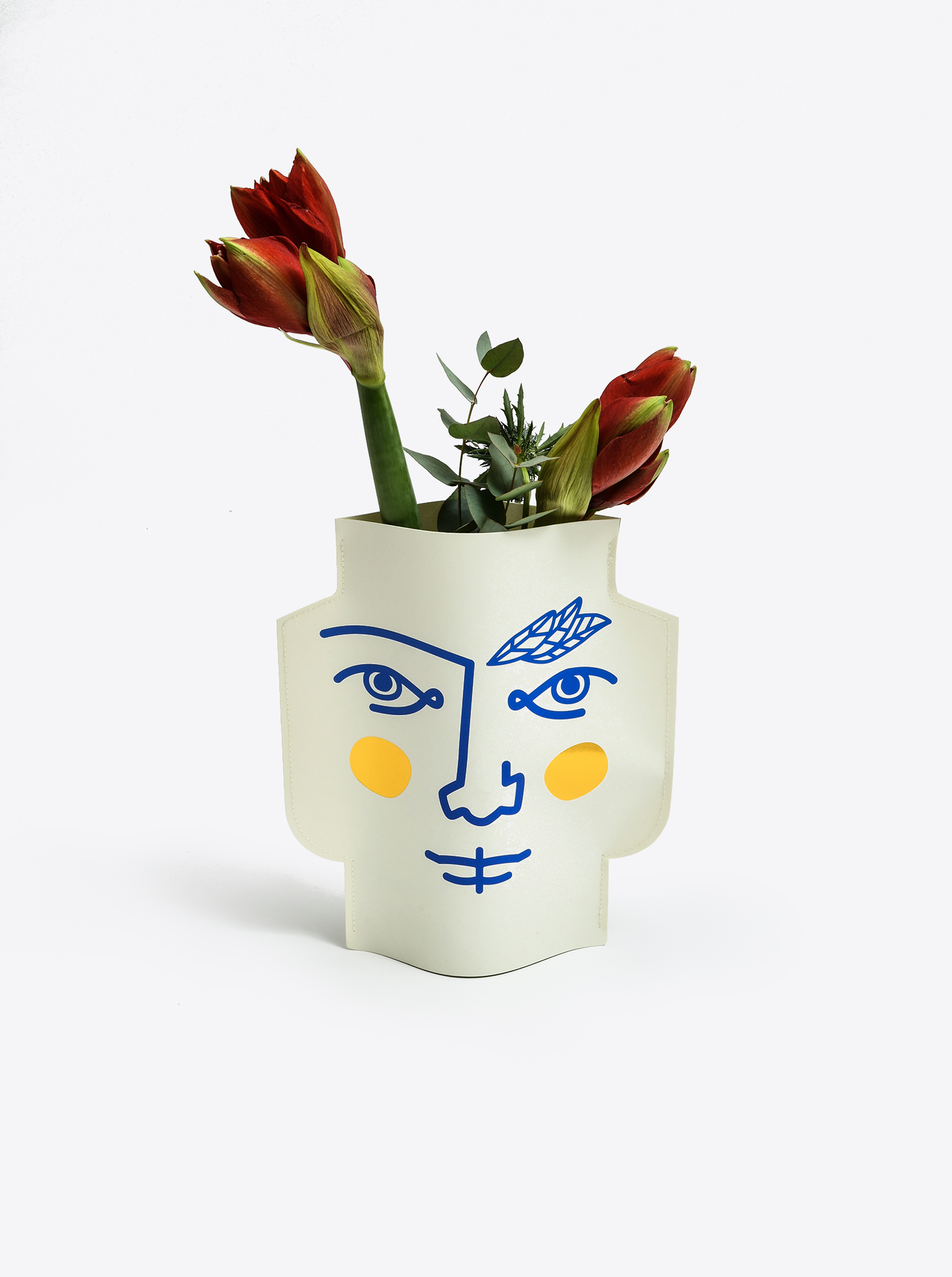 Paper Vase &quot;Janus&quot; double faced