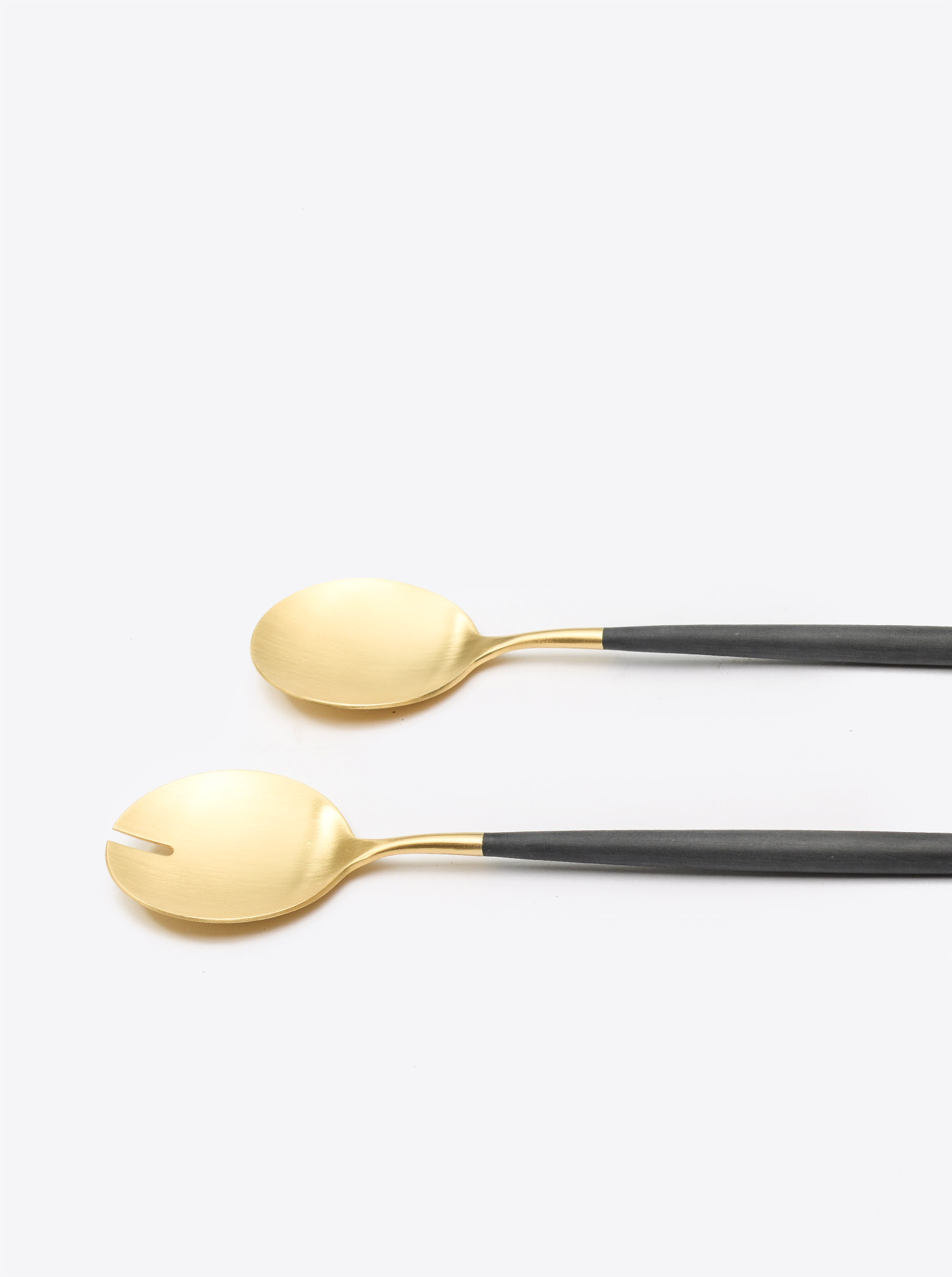 Salad Server Set &quot;Goa&quot; gold black