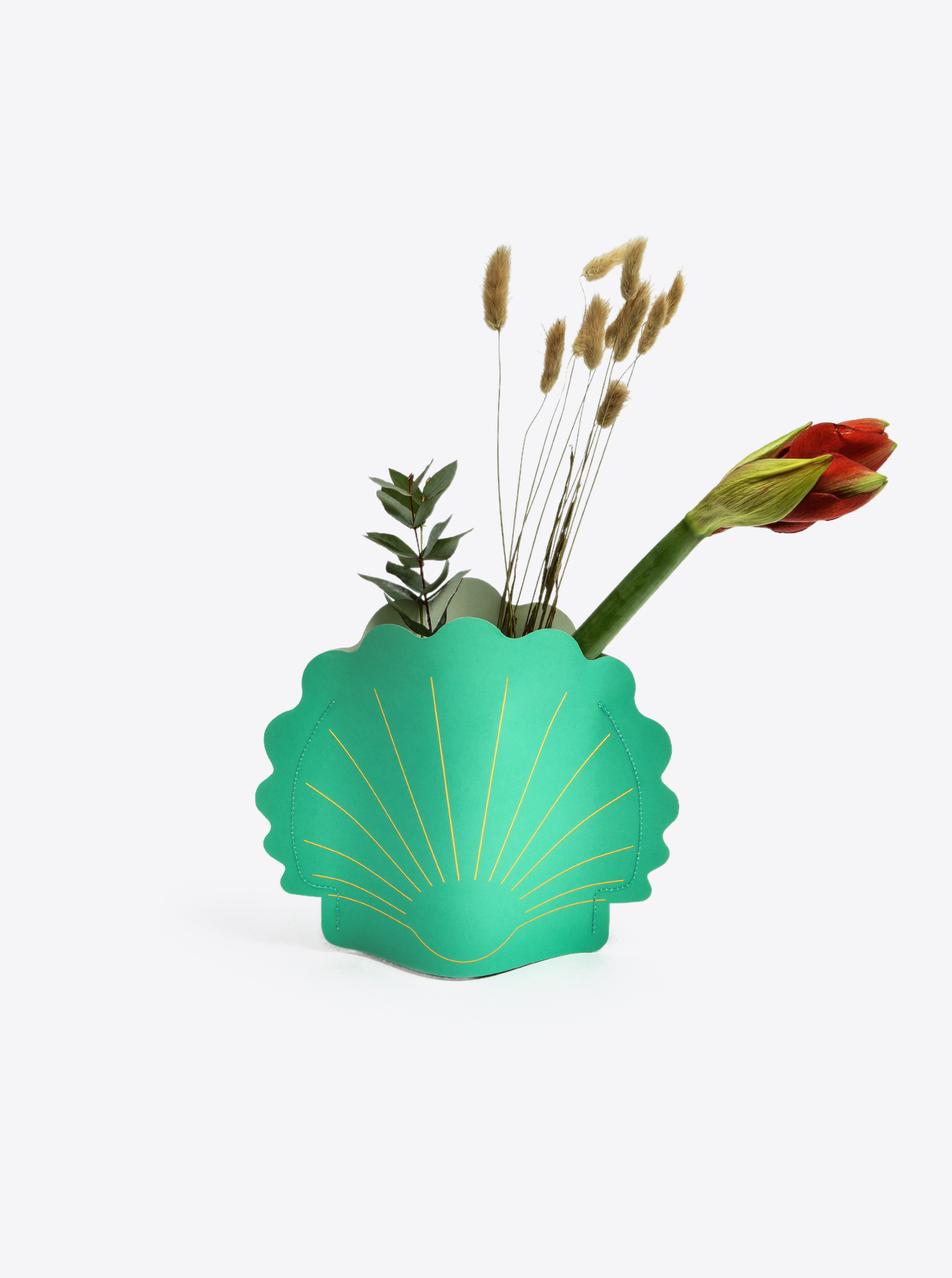 Paper Vase &quot;Hera&quot; green