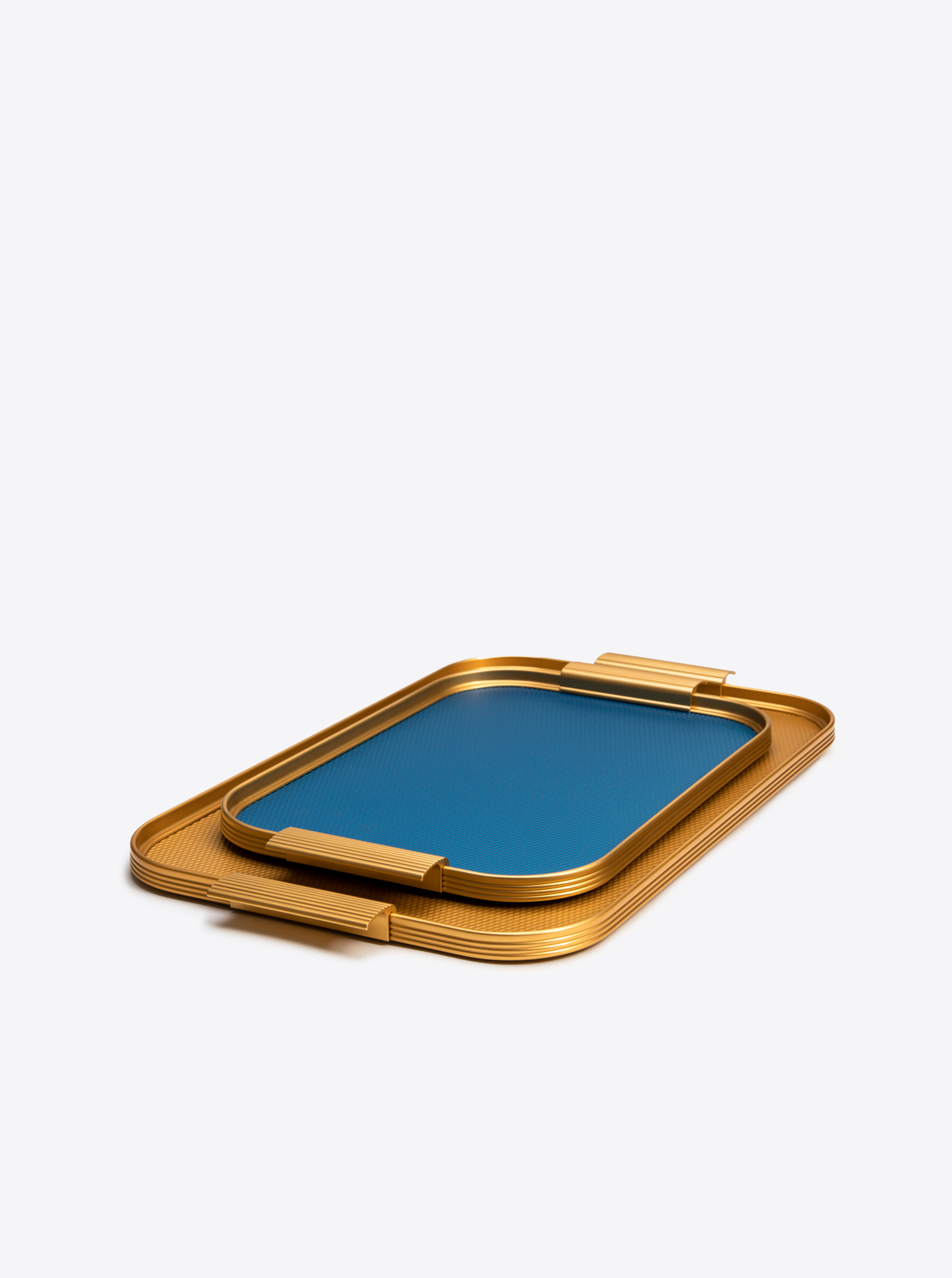 Tray Aluminium L 46 x 30cm in Royal Diamond Gold / Gold