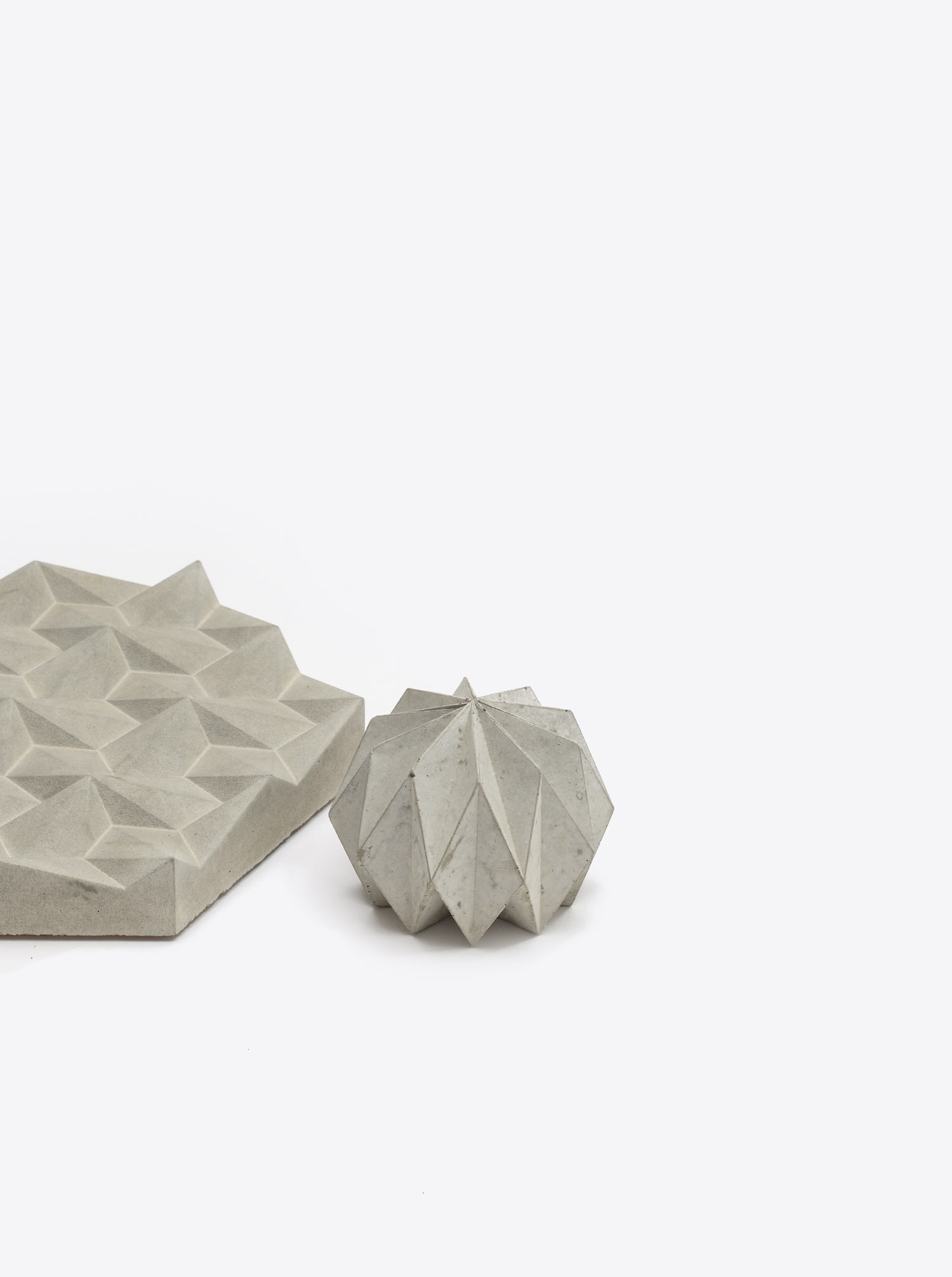 Briefbeschwerer Origami Beton