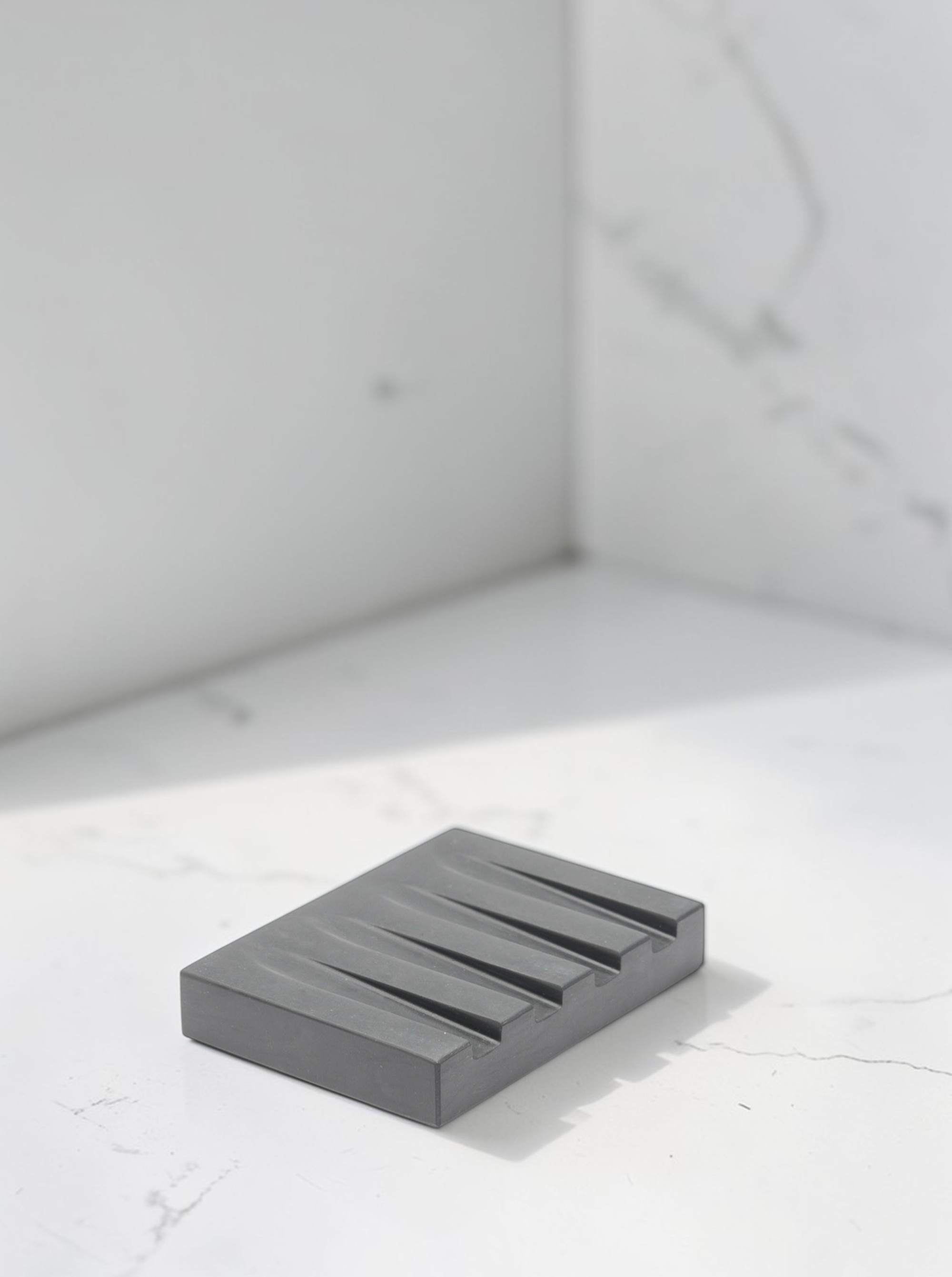 Soap Dish Marble black. Design Kristine Five Melvær for when objects work.