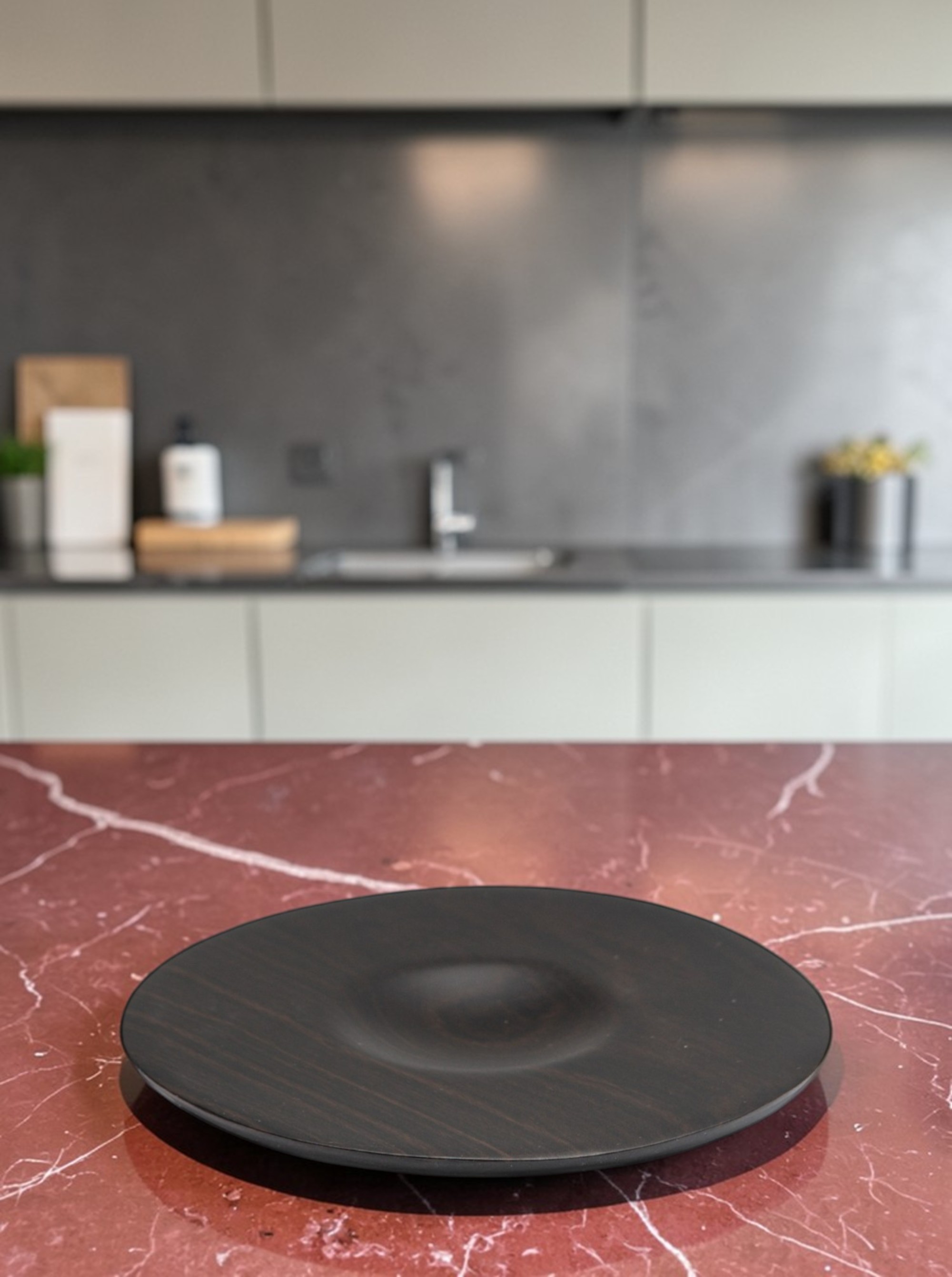 Schale Teller Ebenholz