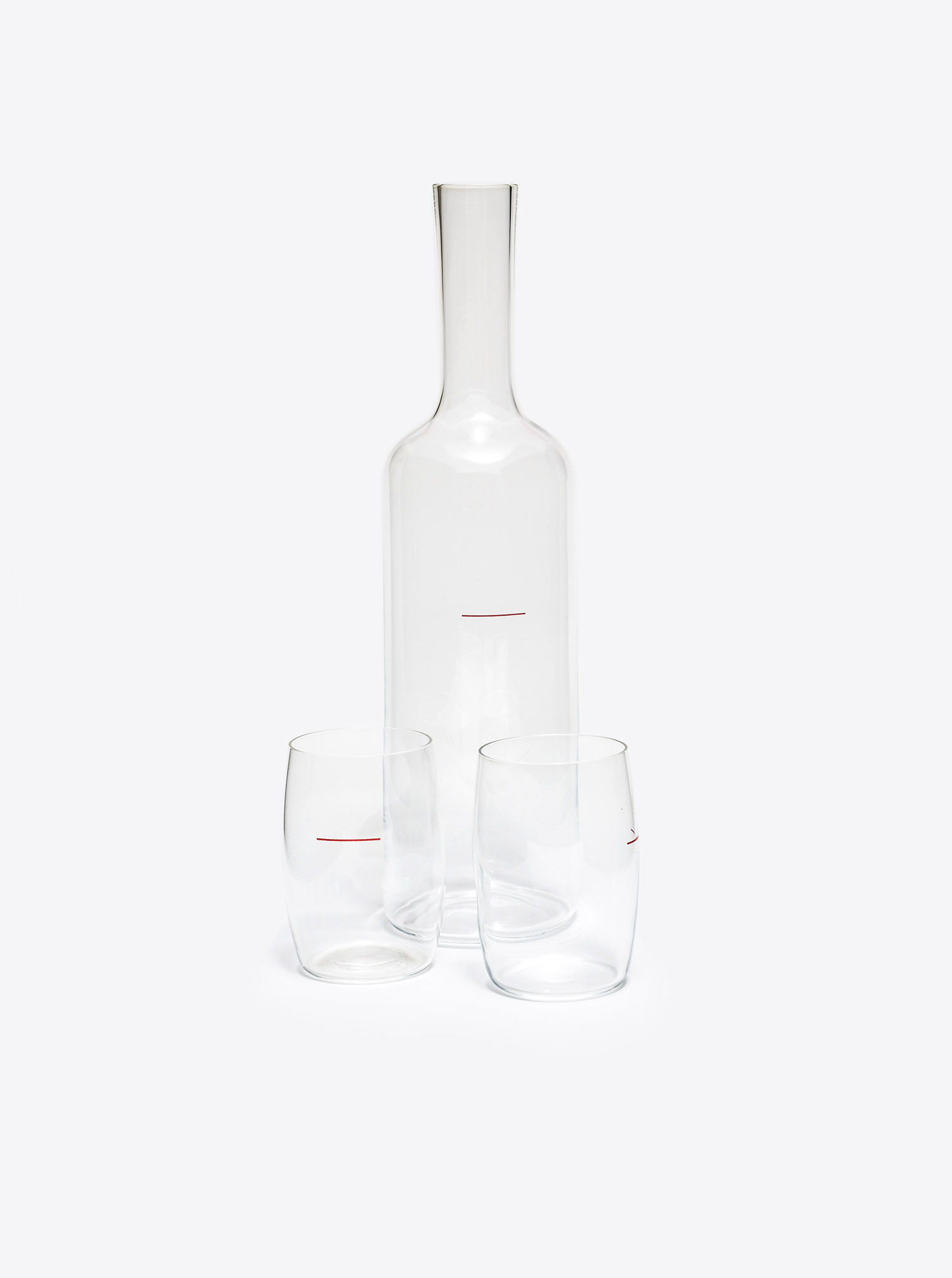 Glass Set Series &quot;MAK Wiener Achtel&quot; with Bottle