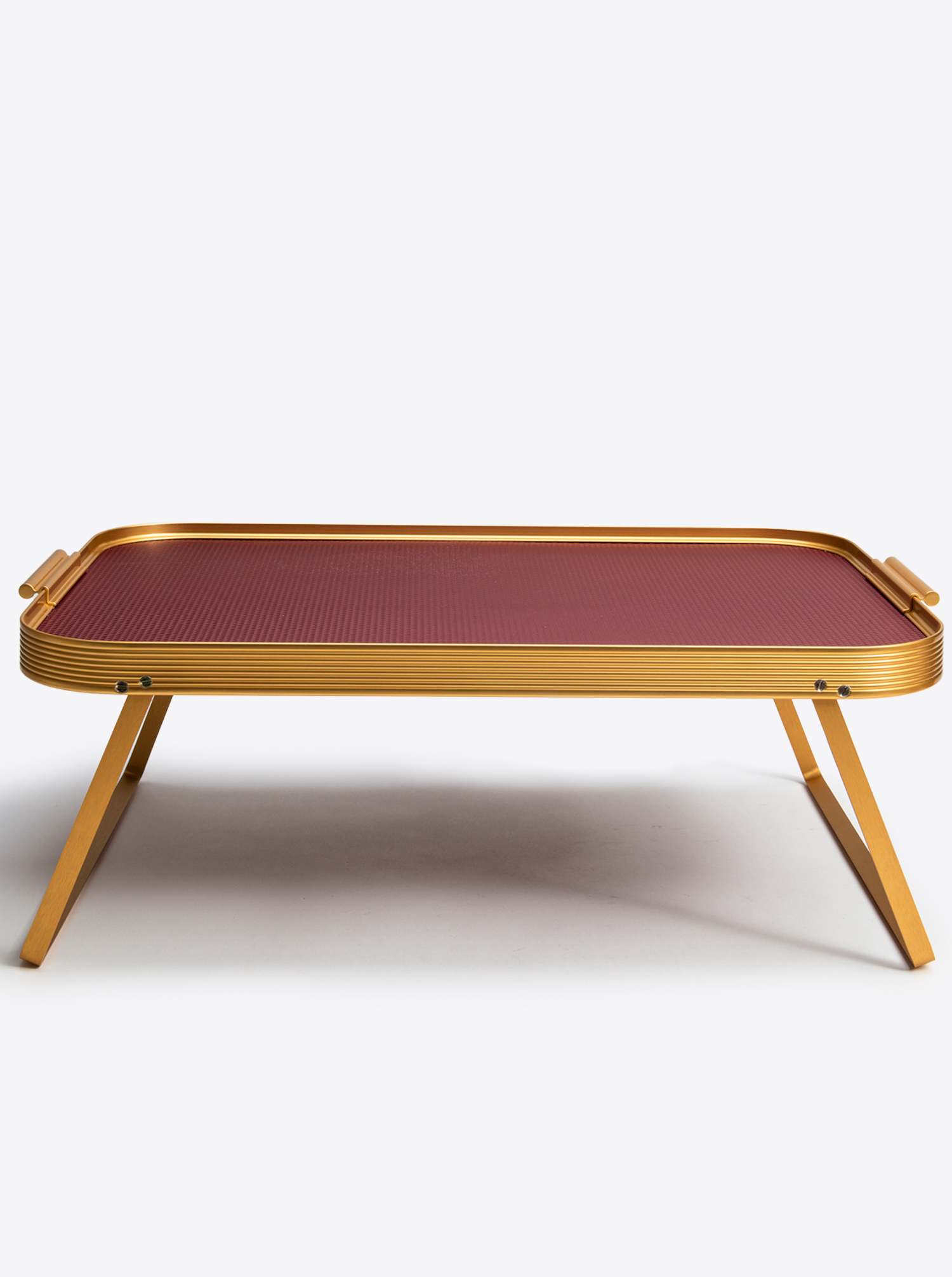 Bed Tray 51 x 33 cm / Lap Tray &quot;Burgundy&quot;