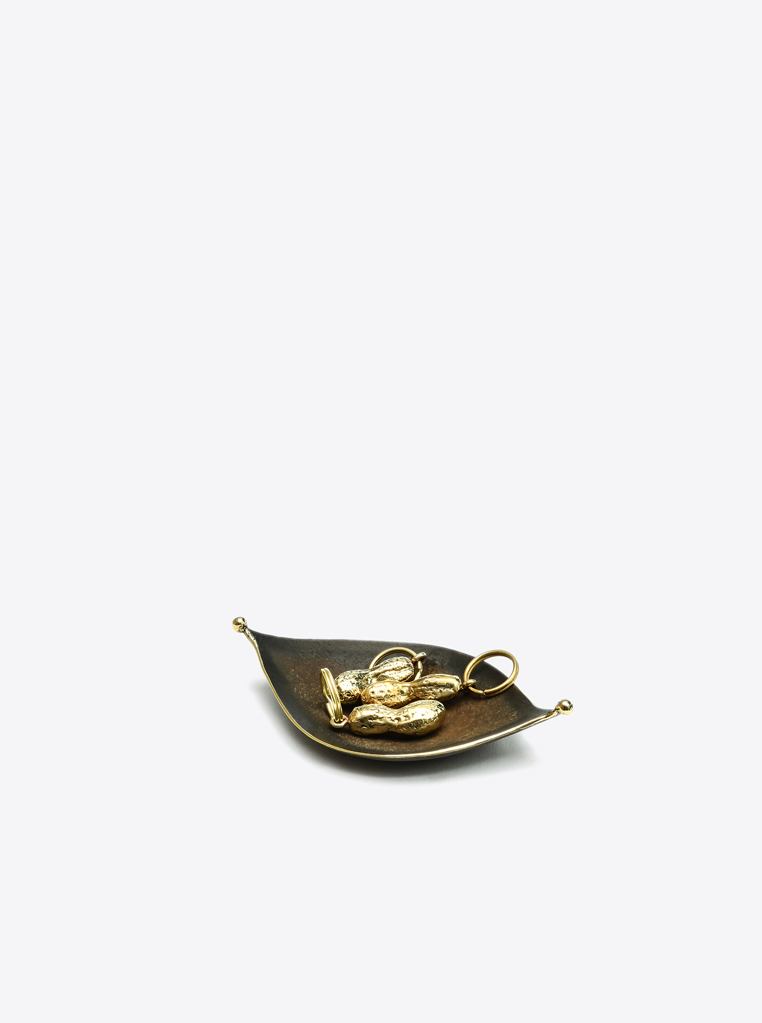 Key Chain &quot;Pea Nut&quot; Brass