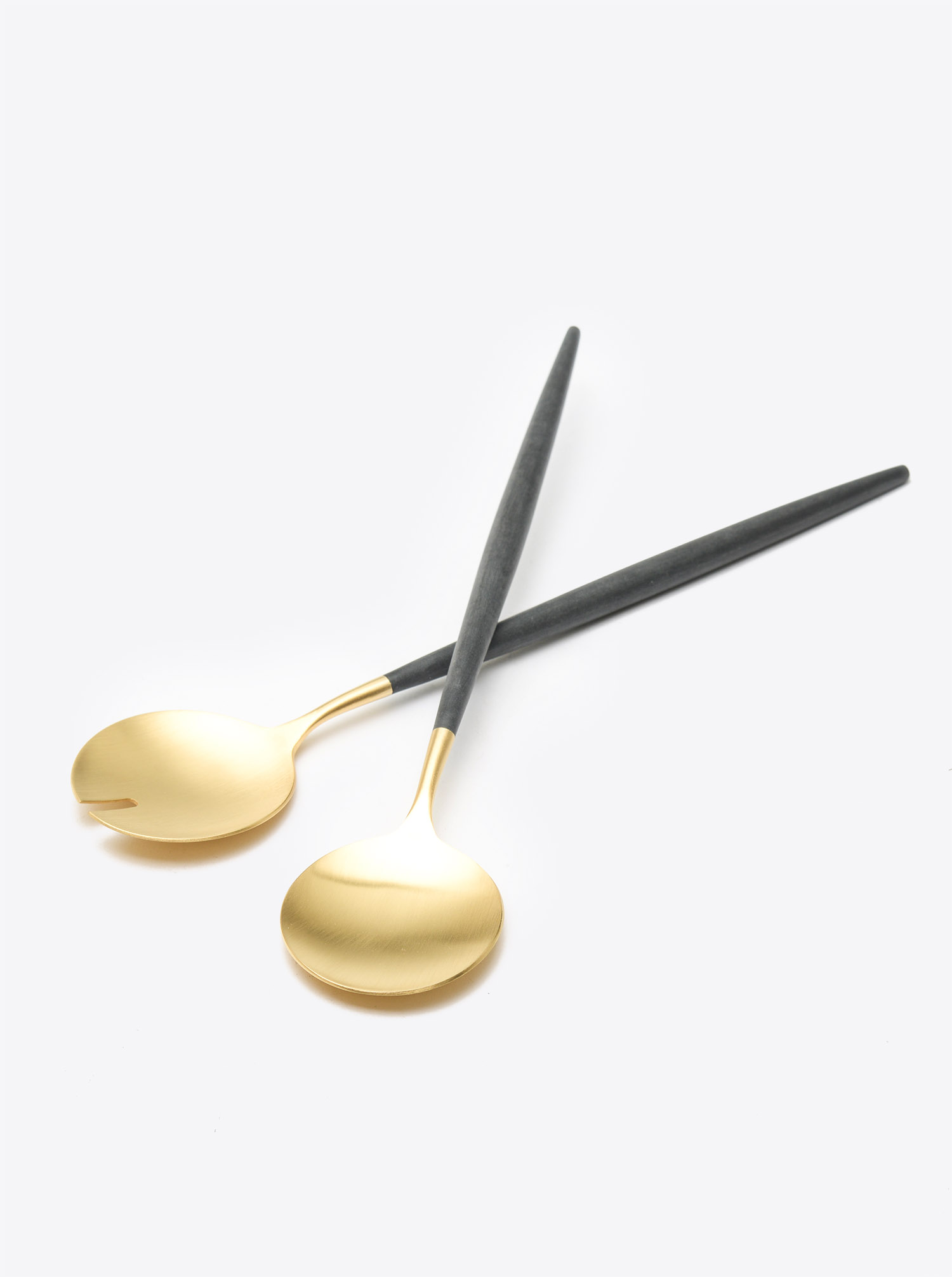 Salad Server Set &quot;Goa&quot; gold black