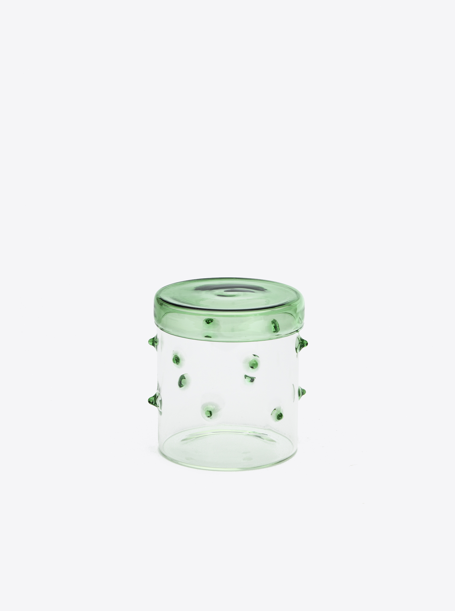 Glass Container &quot;Agave&quot; with lid M