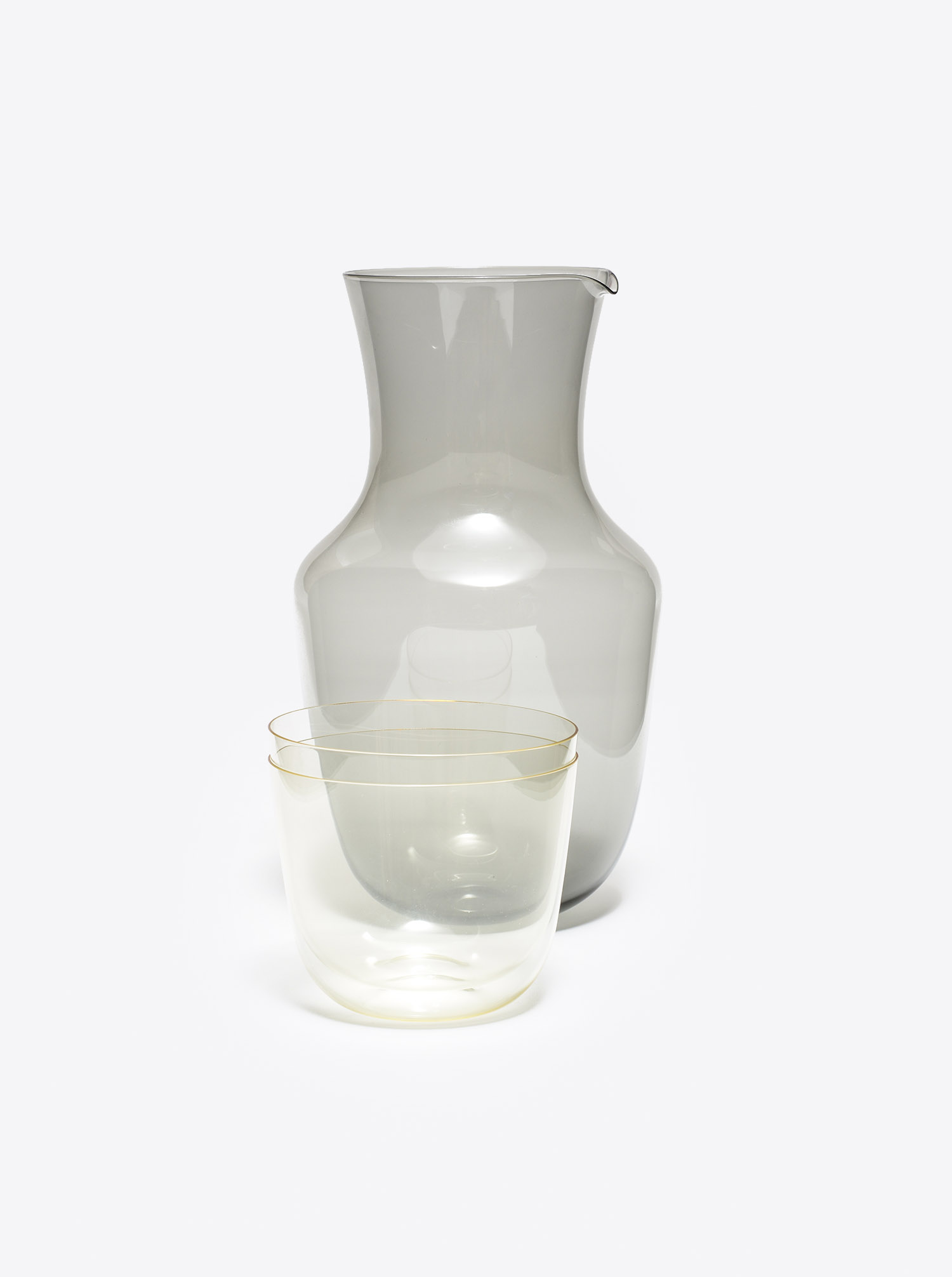 Carafe &quot;Alpha&quot; Glass grey