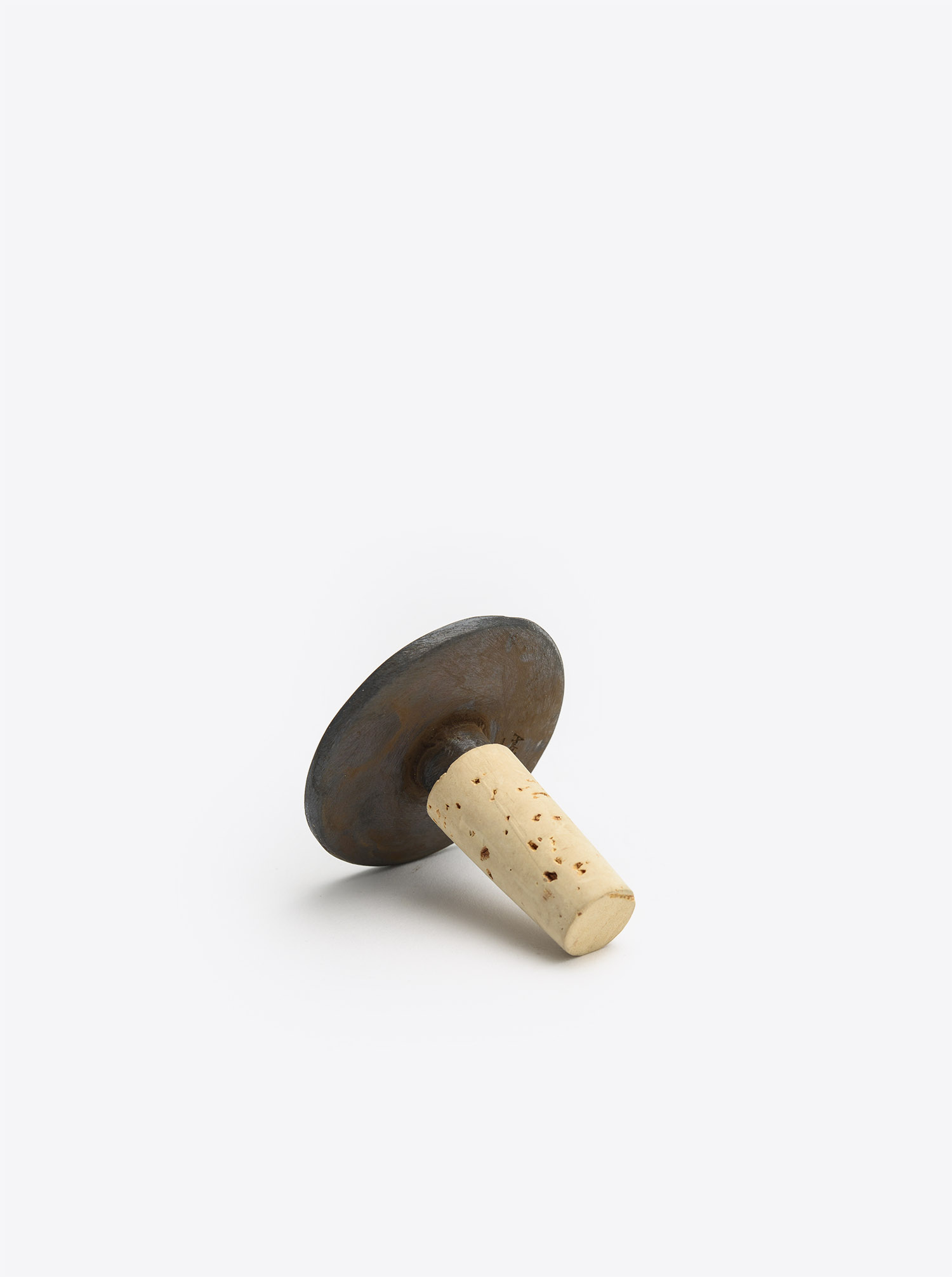 Bottle Stopper &quot;Face&quot; Brass patinated