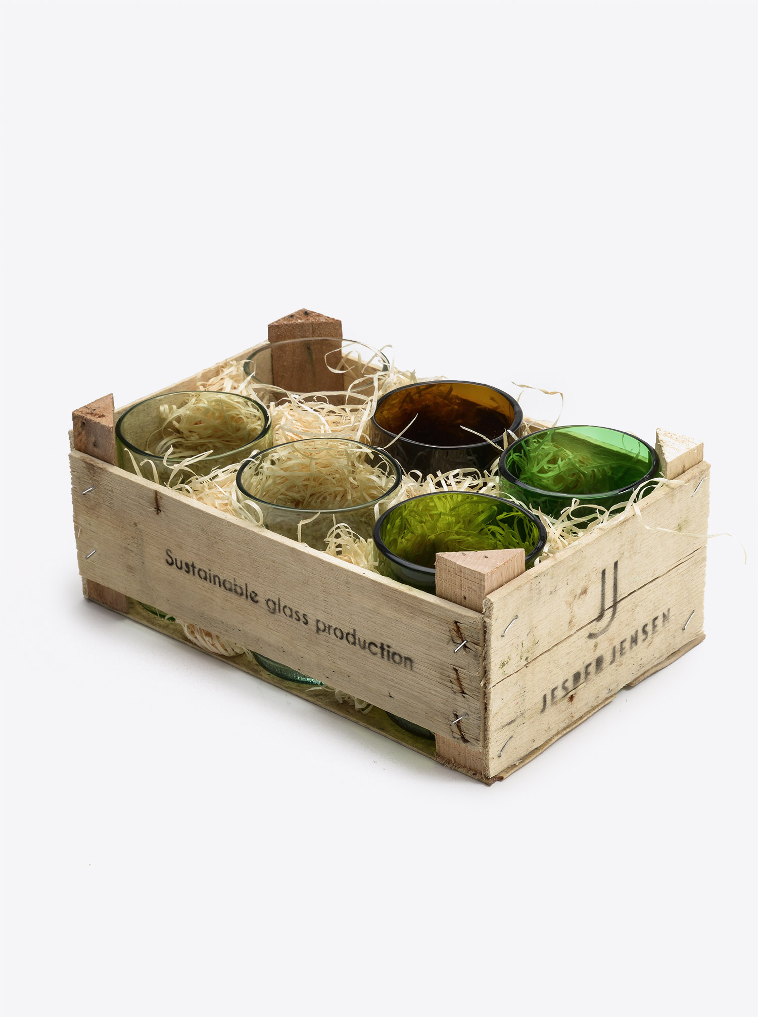 Glass Set 6 pcs with wooden Box