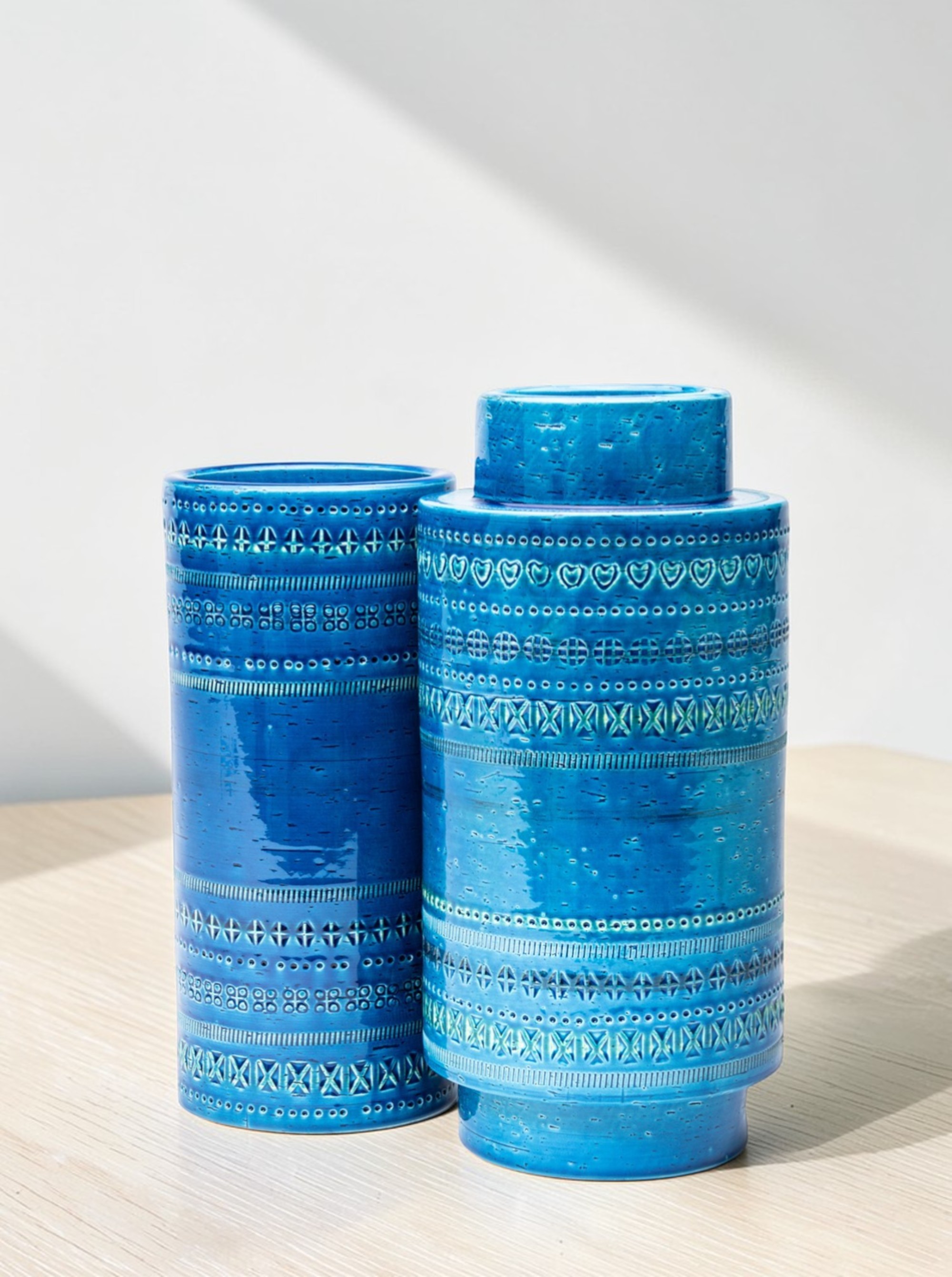Bitossi Rimini Blu Vase "Rocchetto"