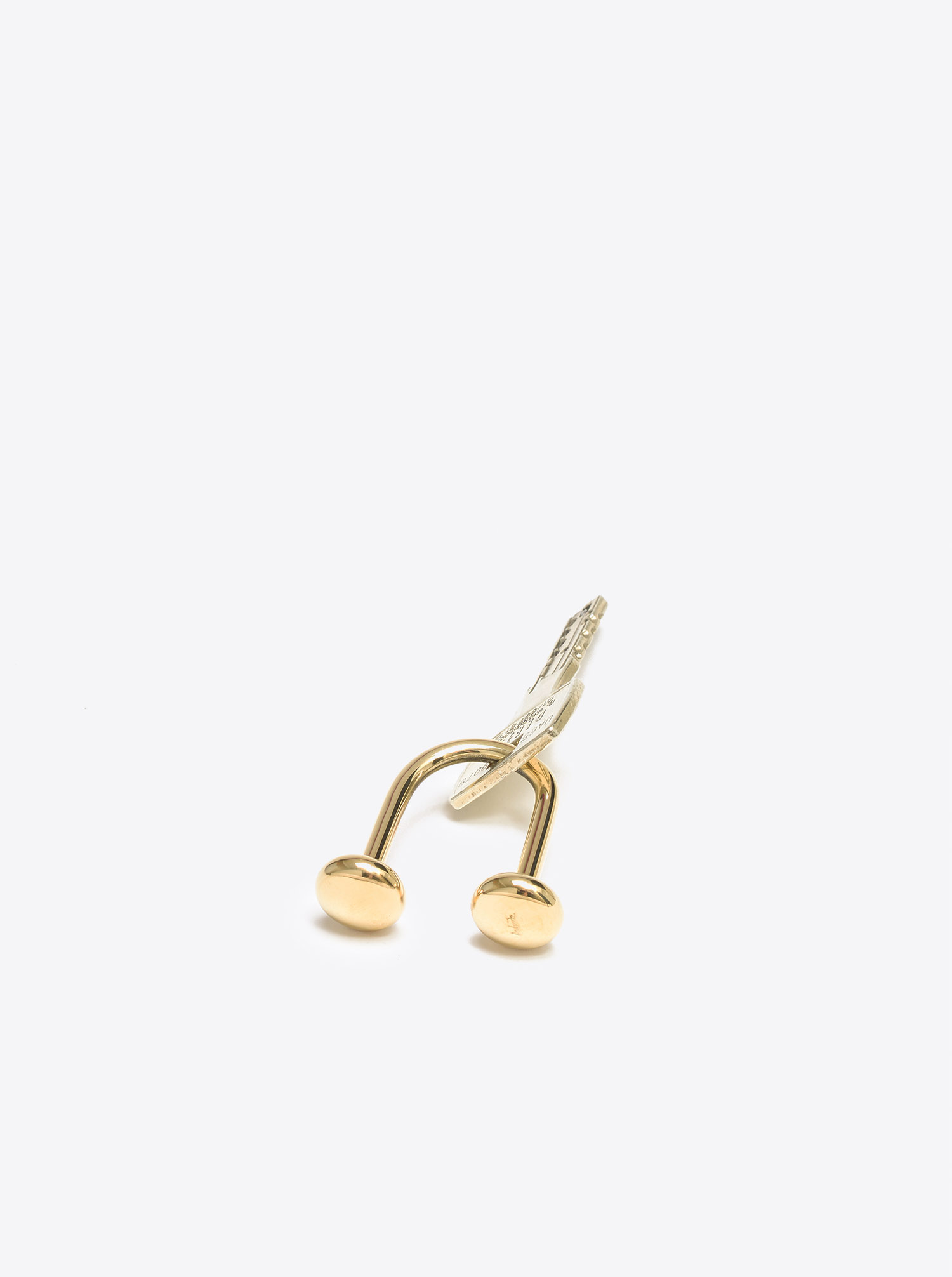 Key Chain &quot;U&quot; Brass polished