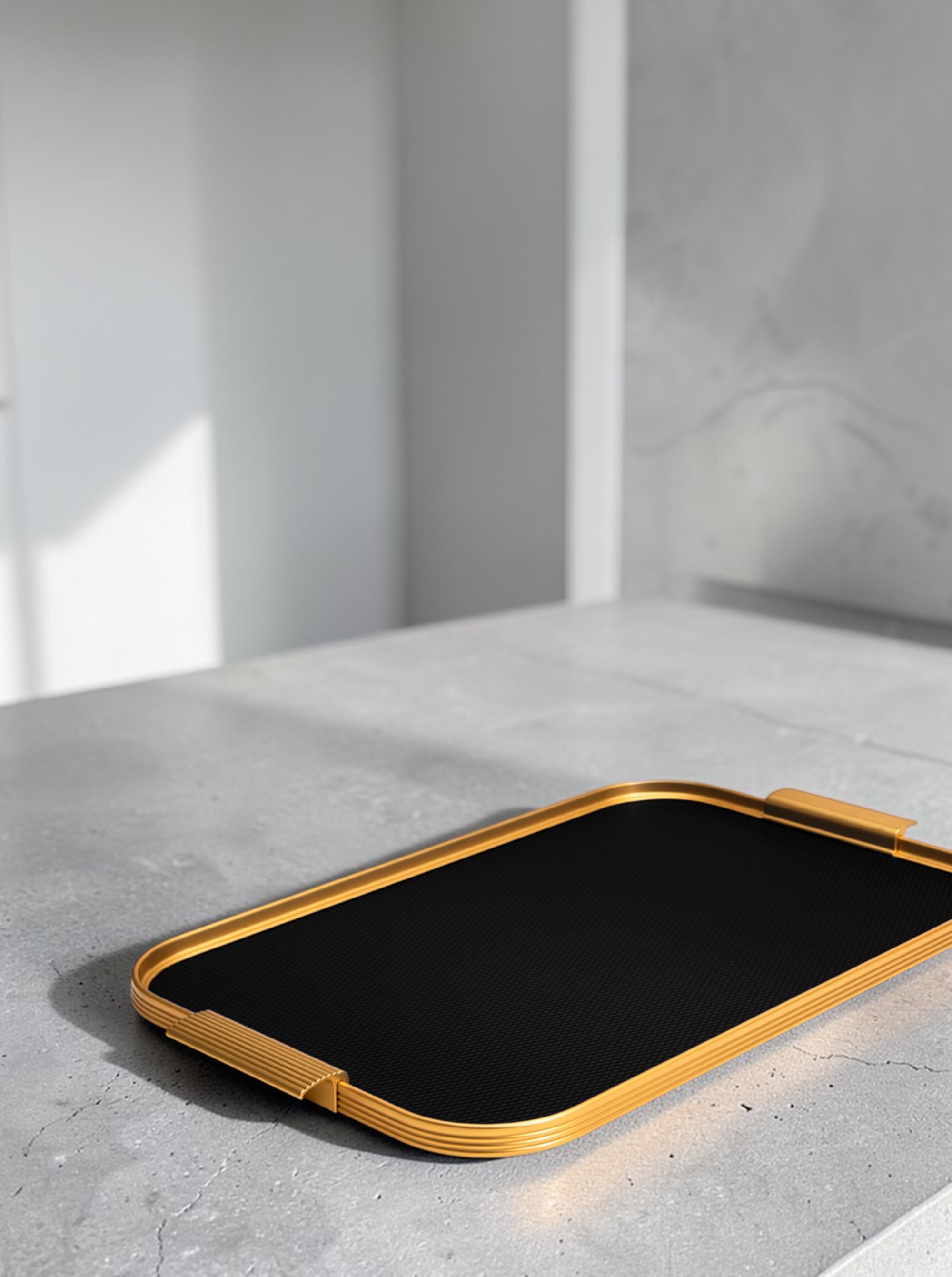 Tablett L 46 x 30cm "Diamond Black"