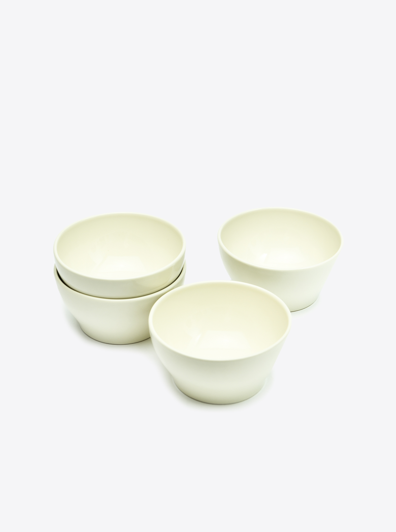 Bowl Stoneware off-white S Set of 4