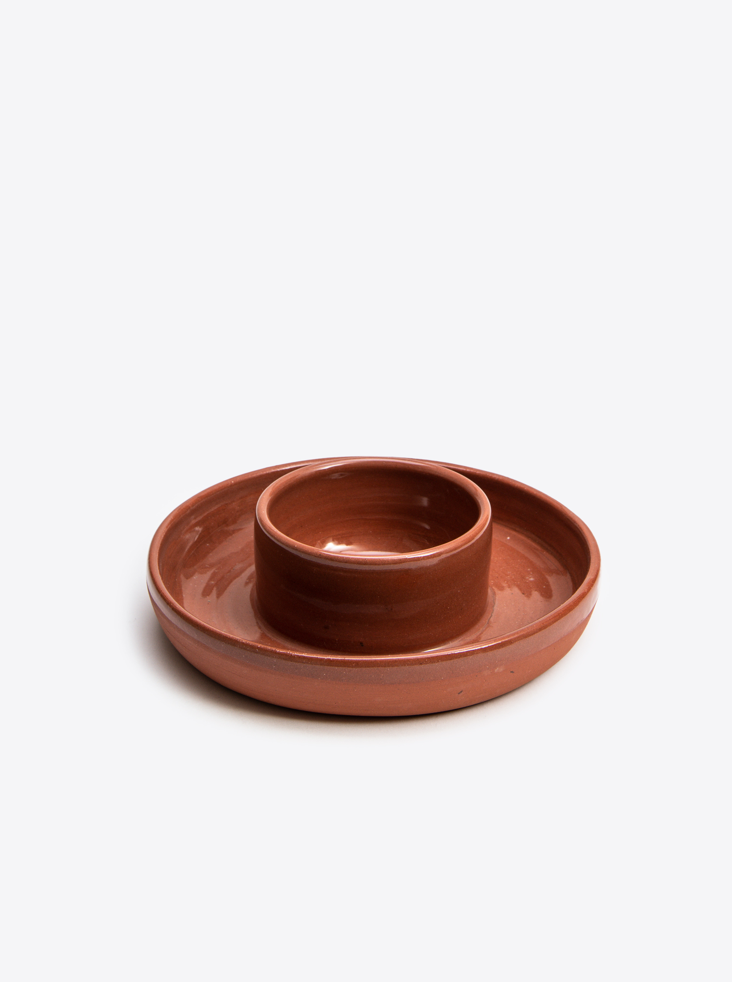 Dish Bowl &quot;Azeitonera&quot; Terracotta XL oversize