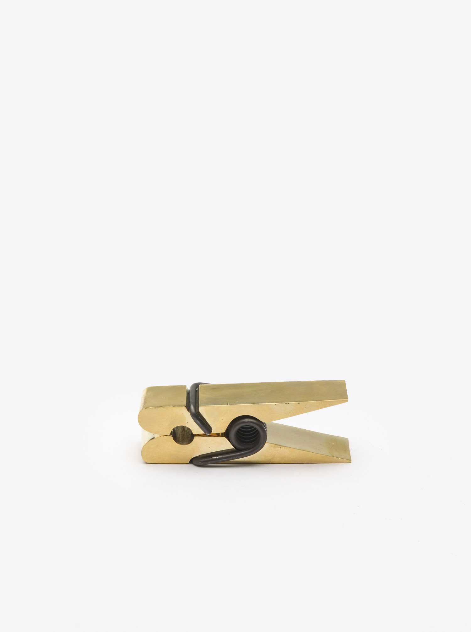 Paperweight &quot;Clothespin&quot; Brass polished