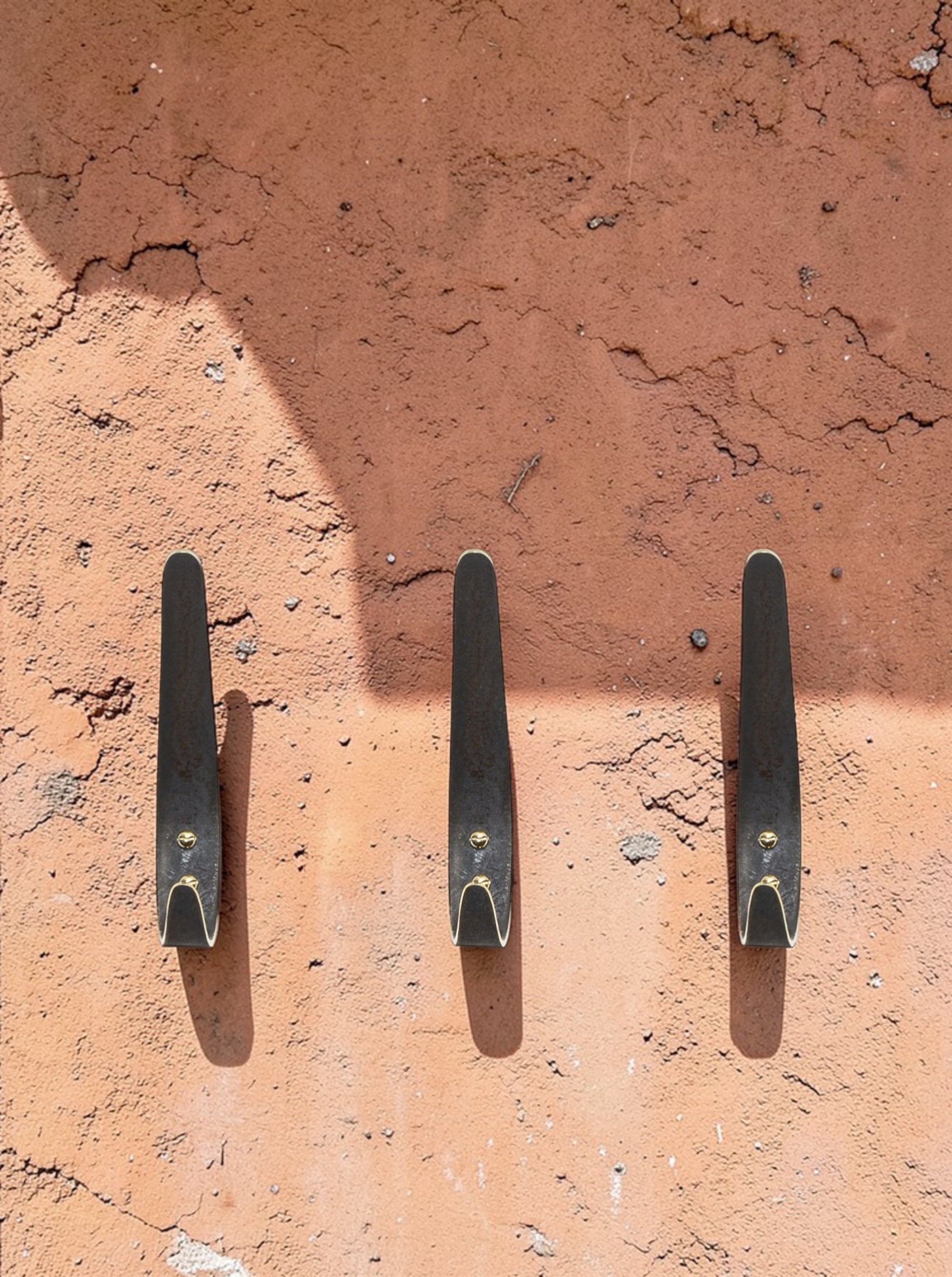 Coat Hook L Brass patinated