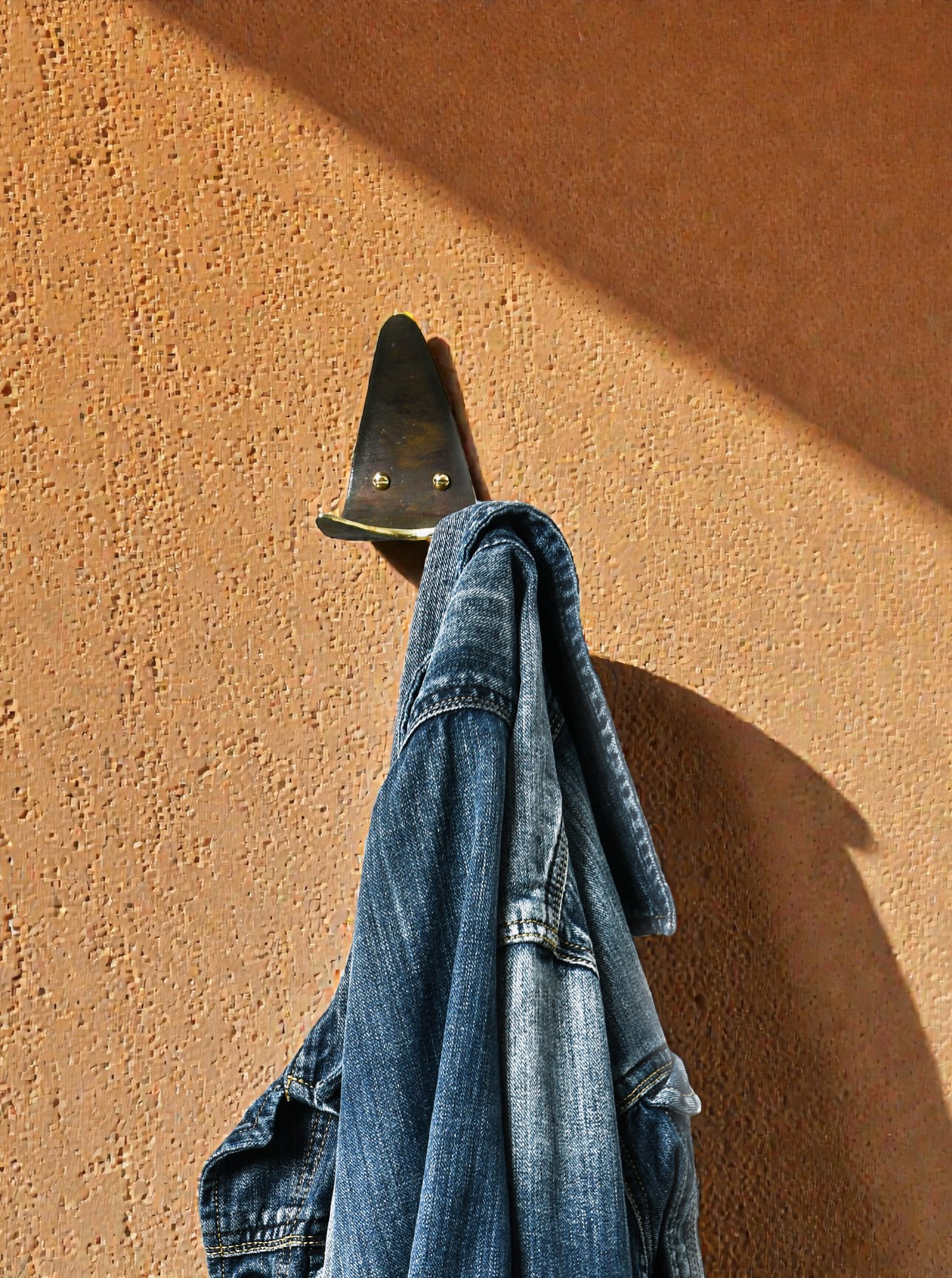 Coat Hook Brass patinated