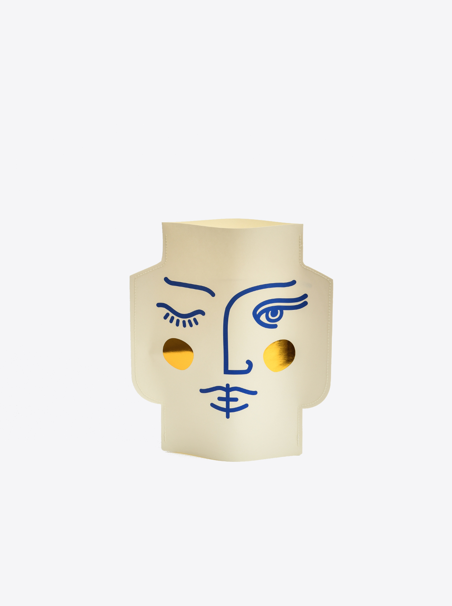 Paper Vase &quot;Janus&quot; double faced
