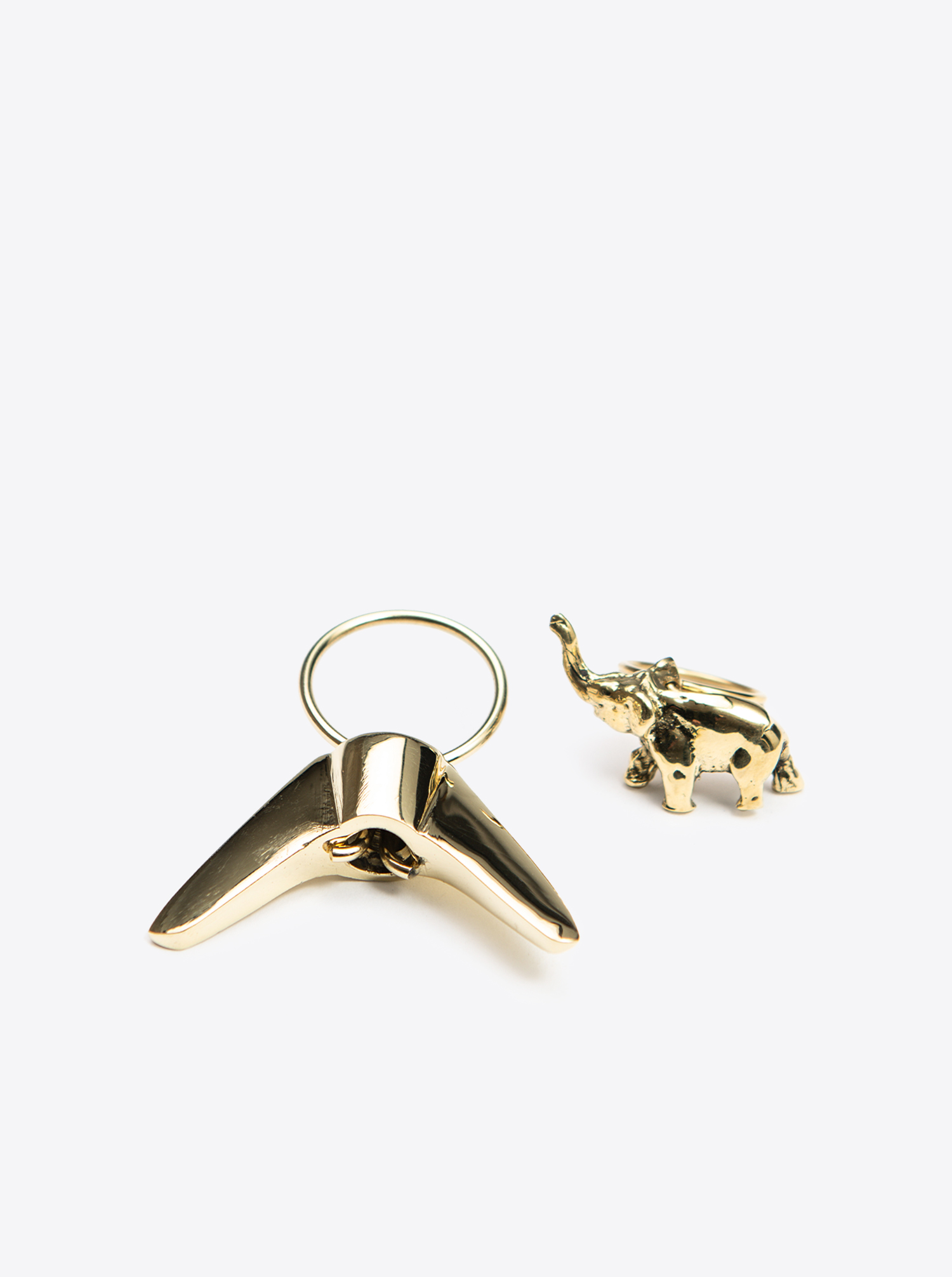 Key Chain &quot;Elefant&quot; brass