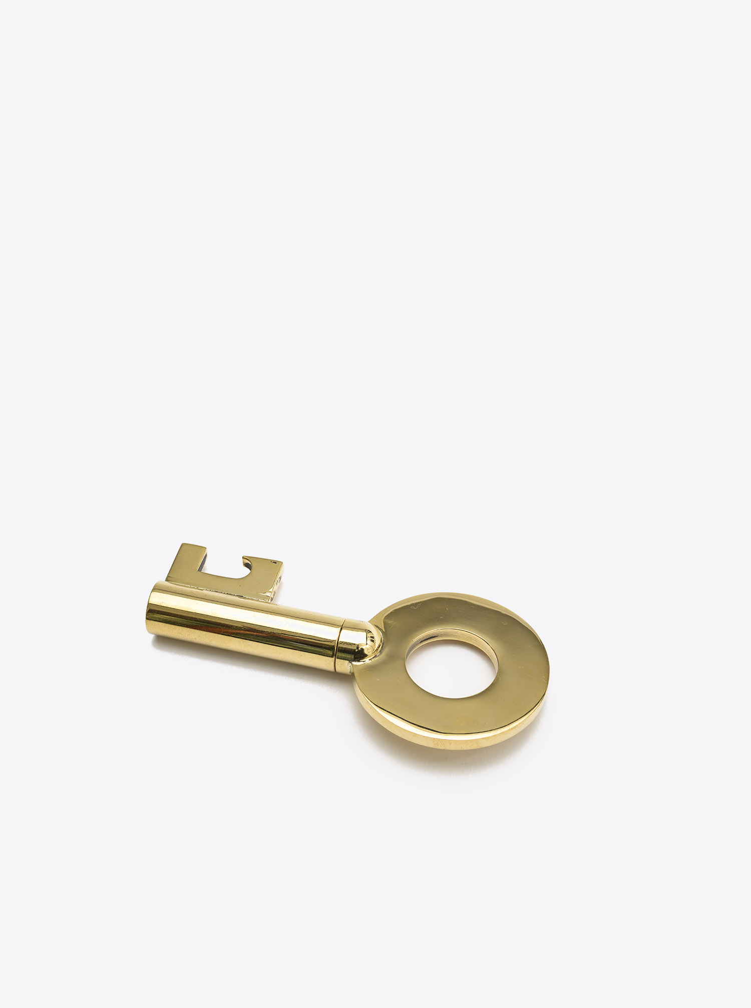 A Brass Corkscrew In The Shape Of A Key