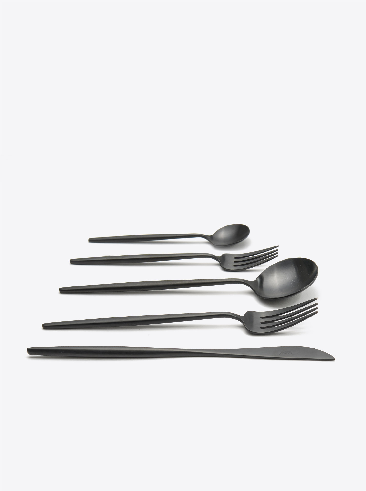 Cutlery Set &quot;Moon&quot; black matt