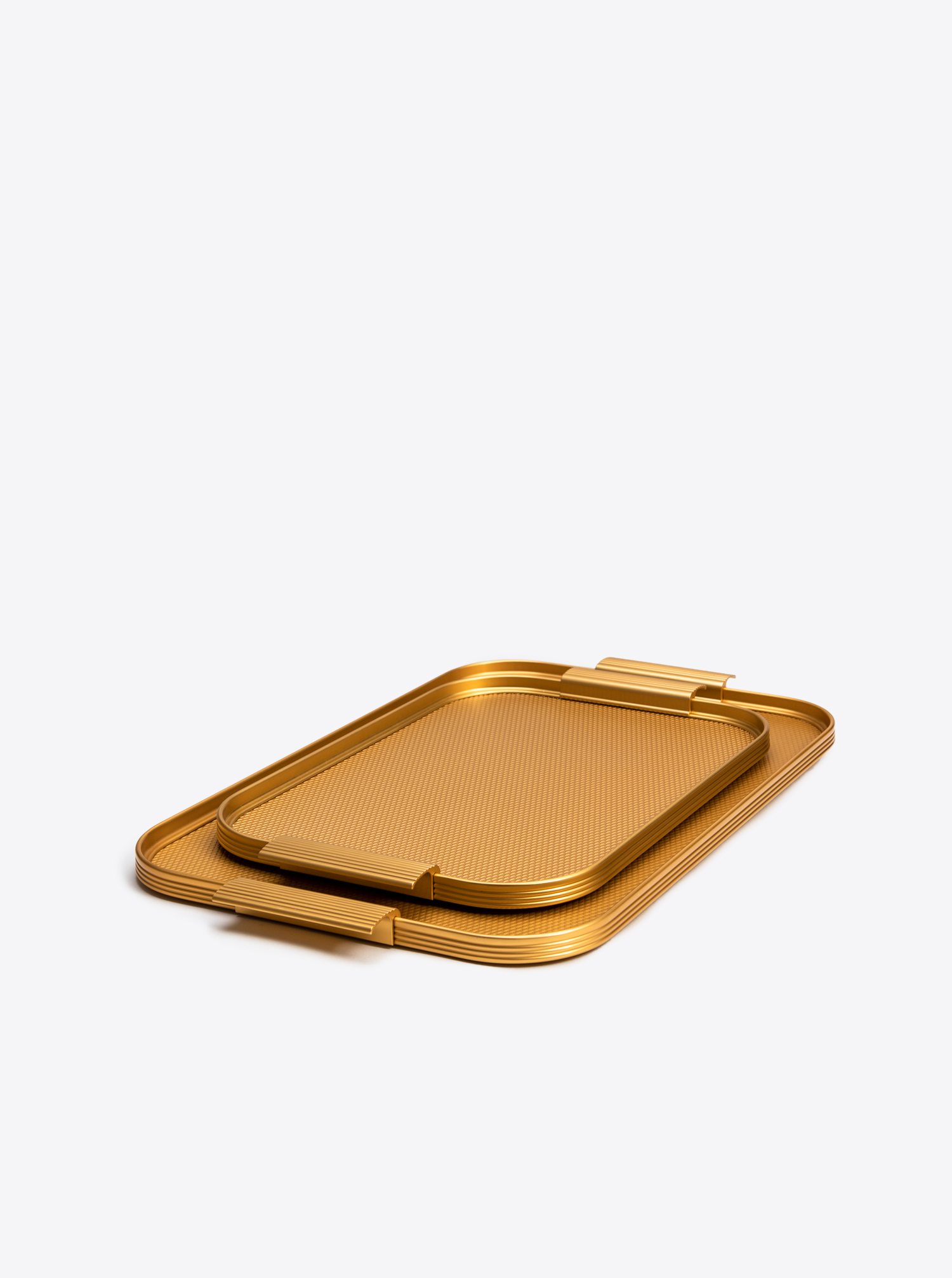 Tray Aluminium L 35 x 25,5cm in Royal Diamond Gold / Gold