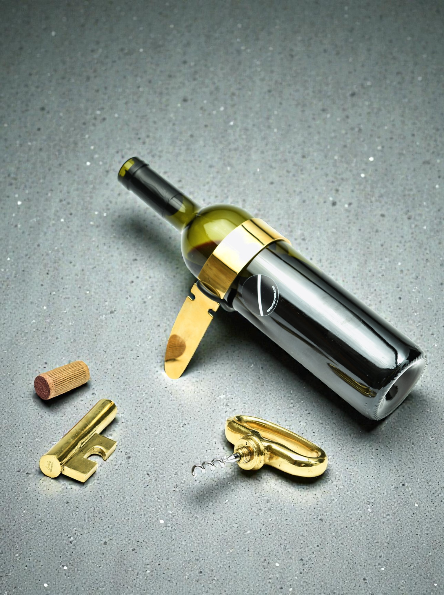 Flaschenschlinge Messing poliert